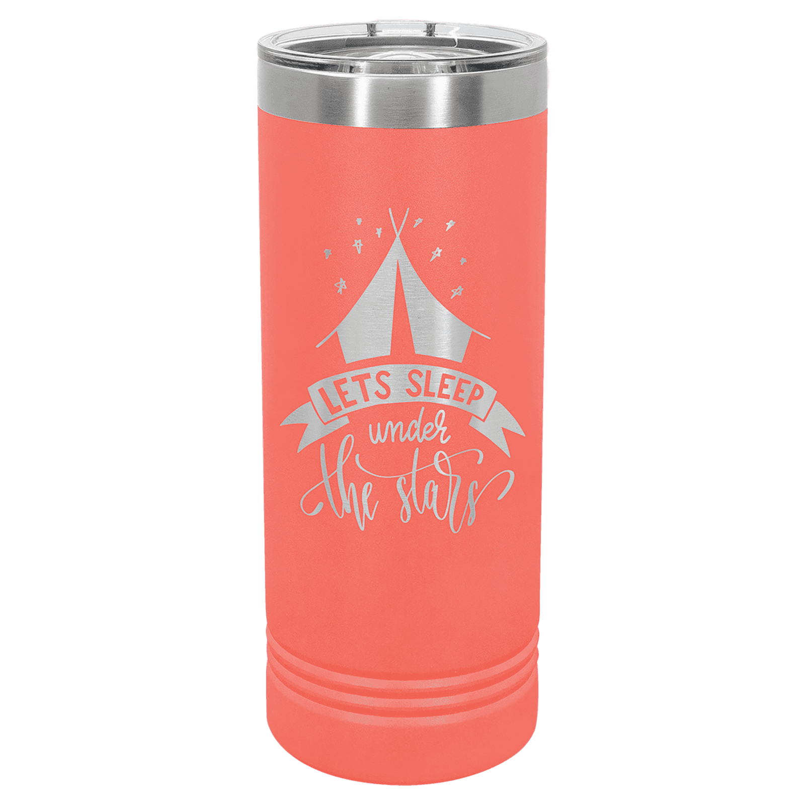Coral 22 oz. Polar Camel Skinny Tumbler with Slider Lid