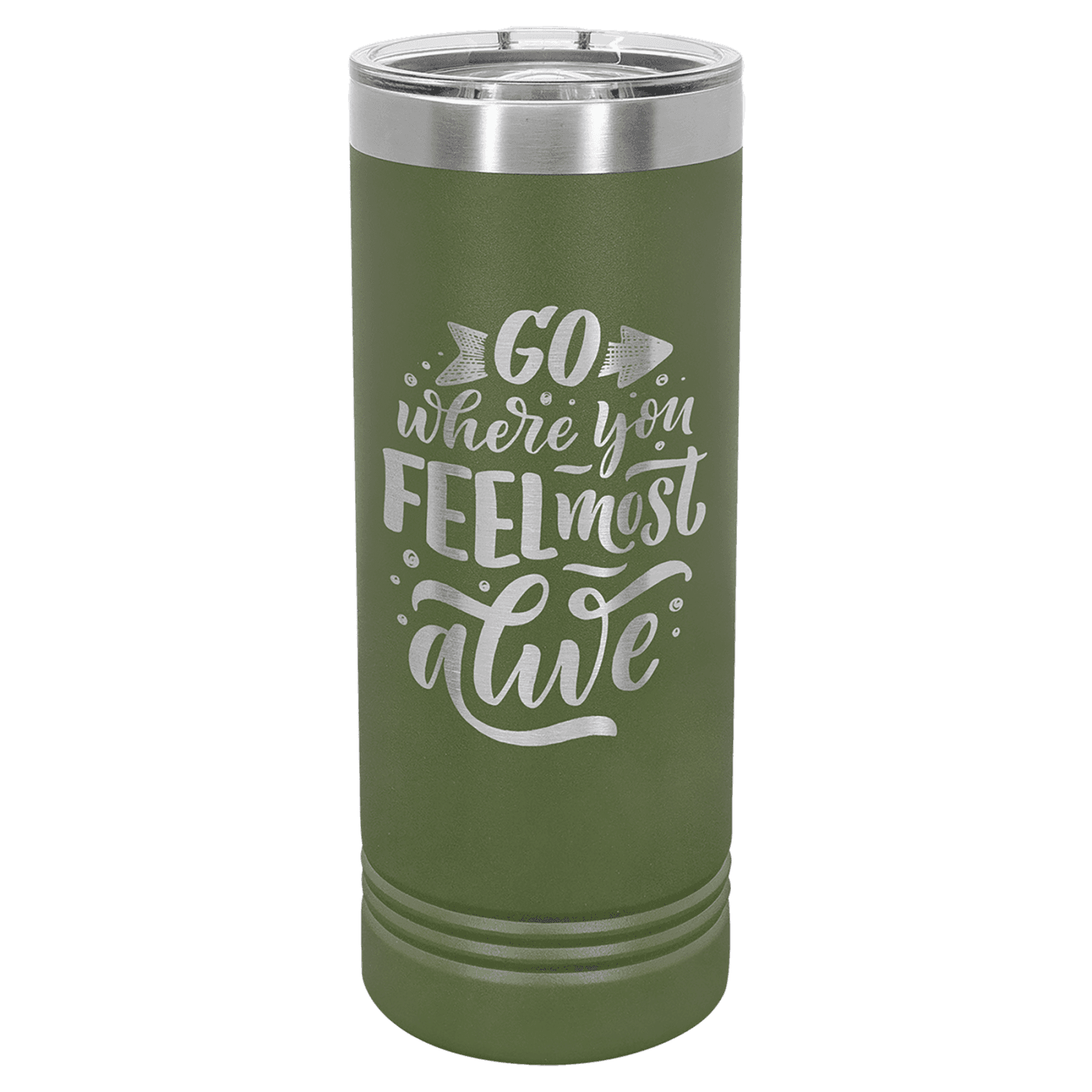 Olive Green 22 oz. Polar Camel Skinny Tumbler