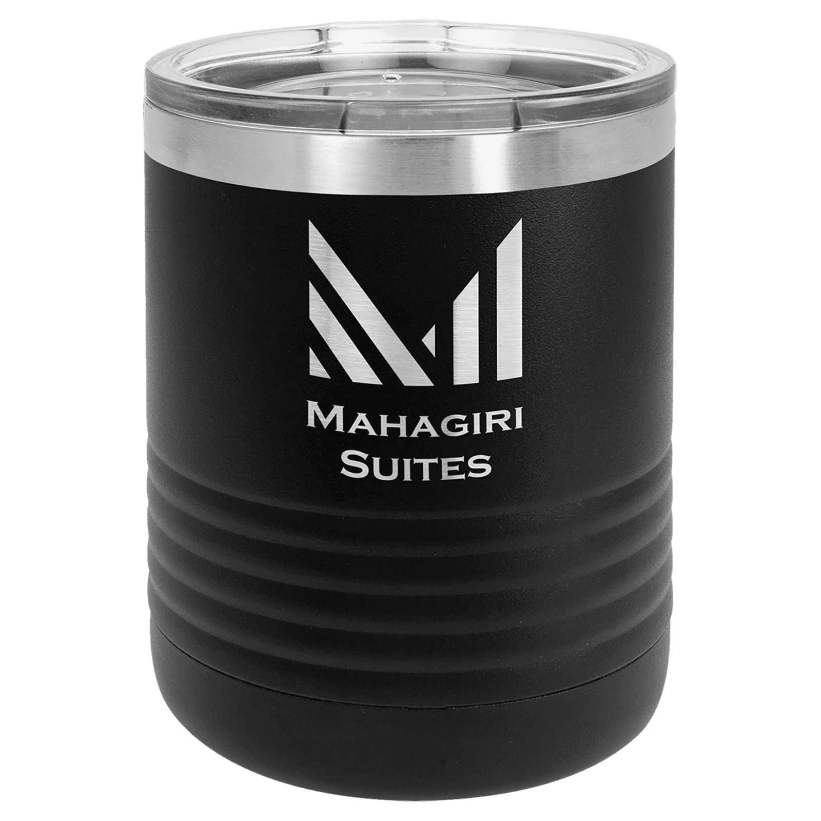 Black 10 oz. Polar Camel Tumbler with Clear Lid