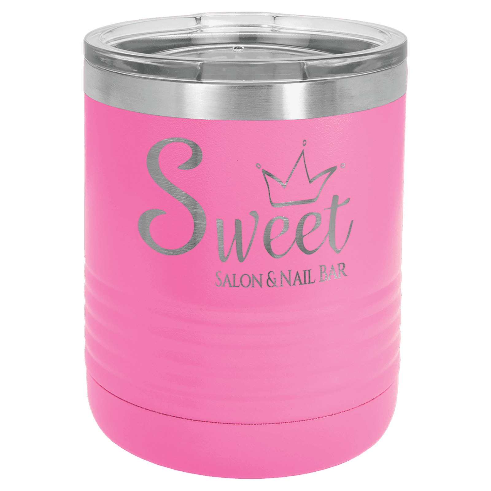 Pink 10 oz. Polar Camel Tumbler with Clear Lid