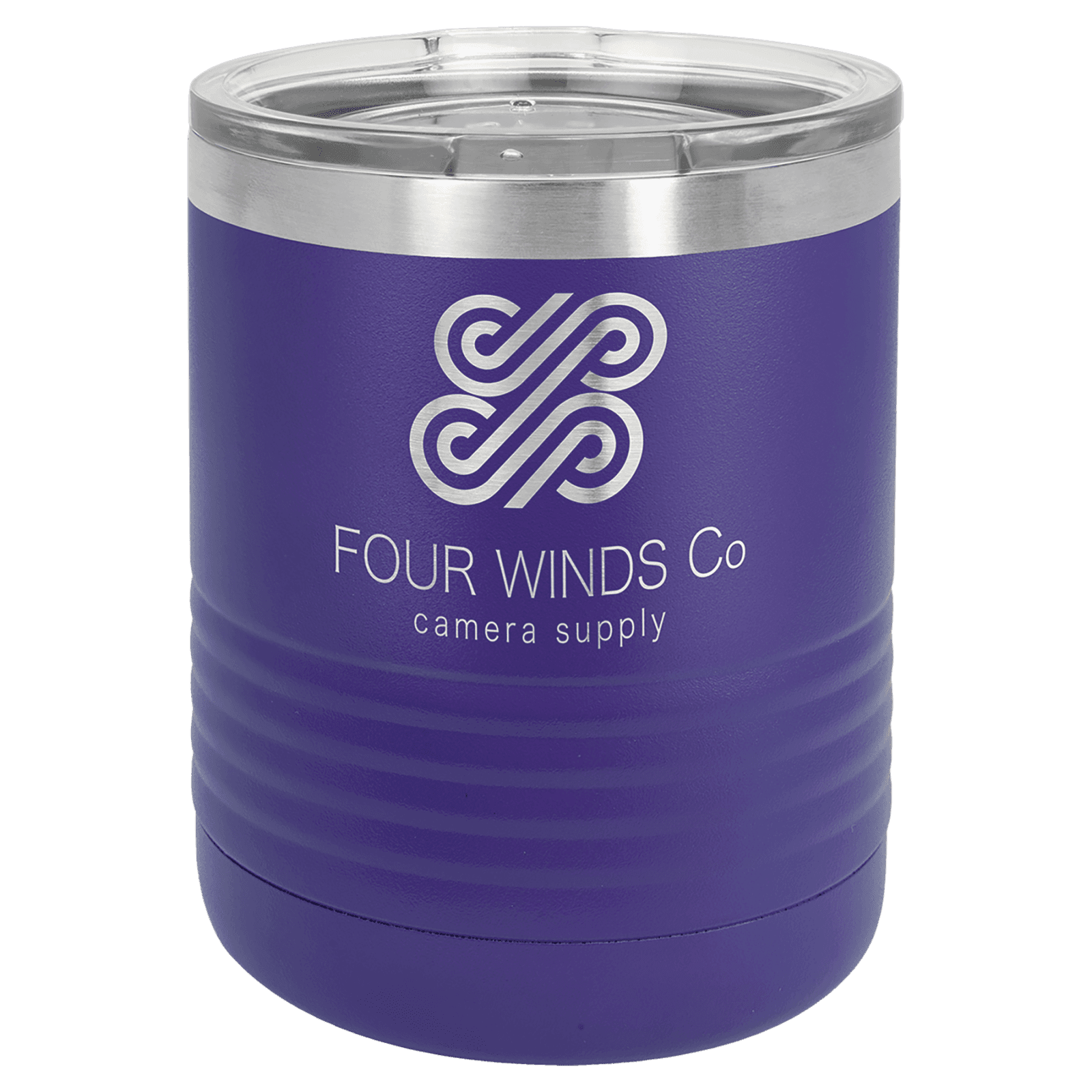 Purple 10 oz. Polar Camel Tumbler with Clear Lid