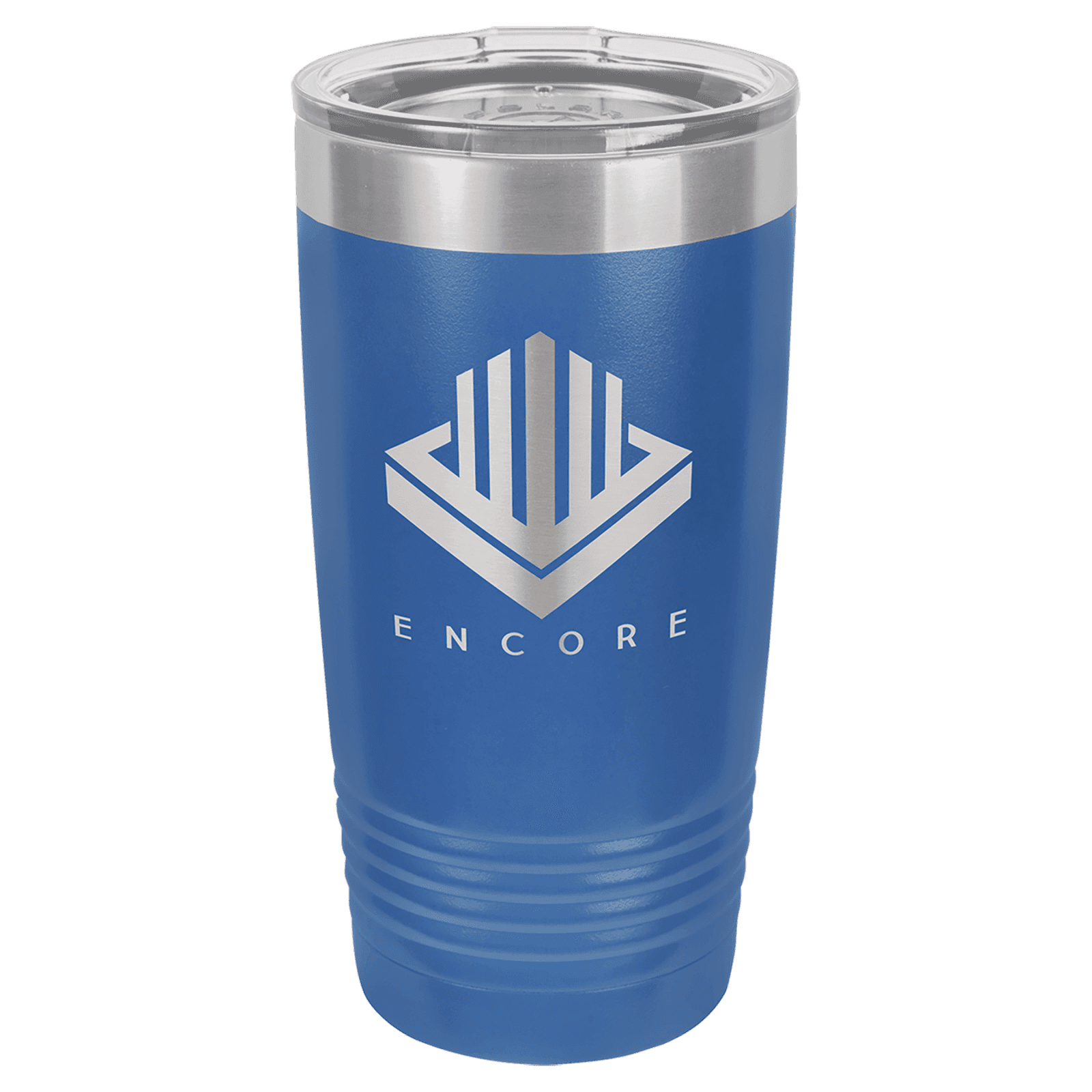 Royal Blue 20 oz. Polar Camel Ringneck Tumbler with Clear Lid