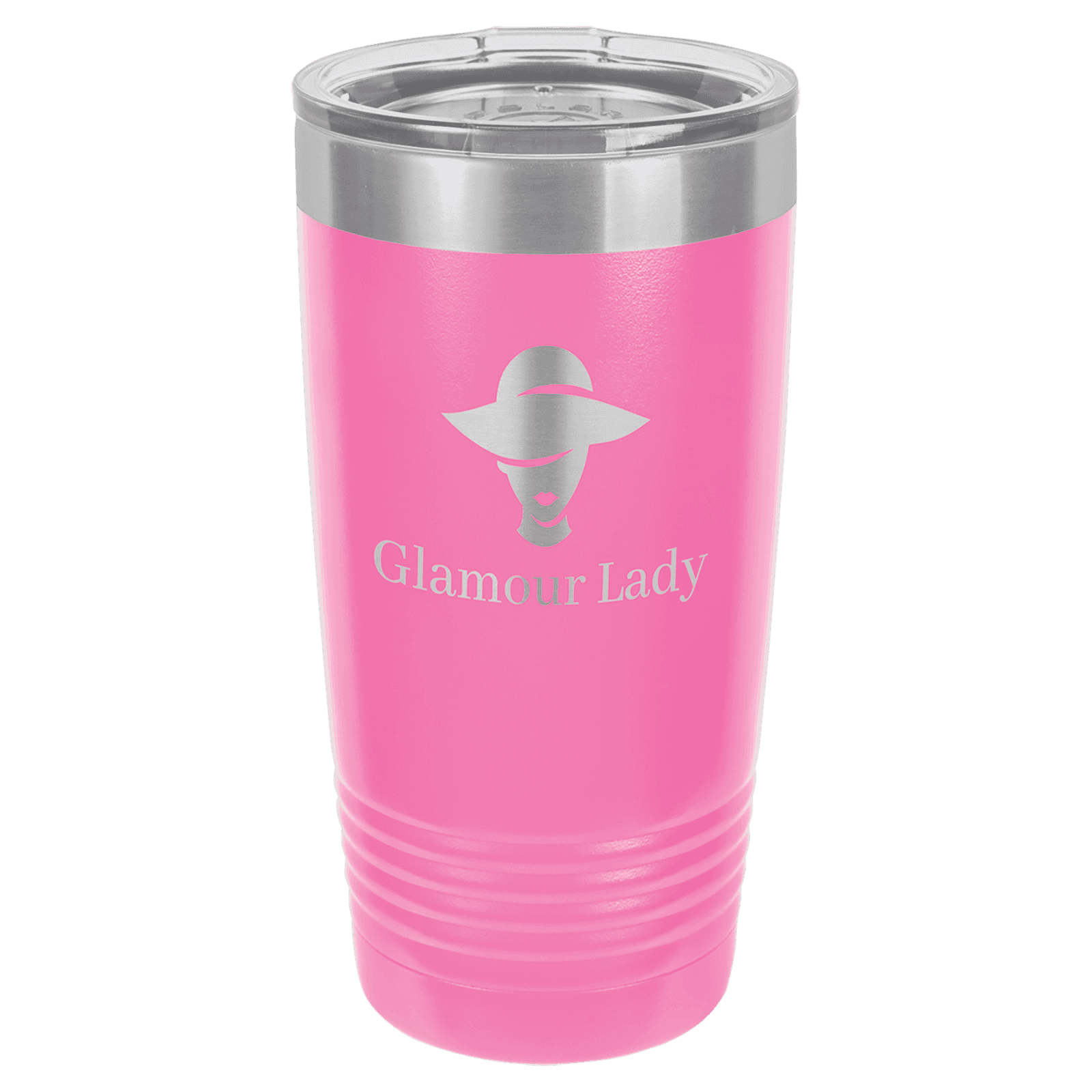 Pink 20 oz. Polar Camel Ringneck Tumbler with Clear Lid