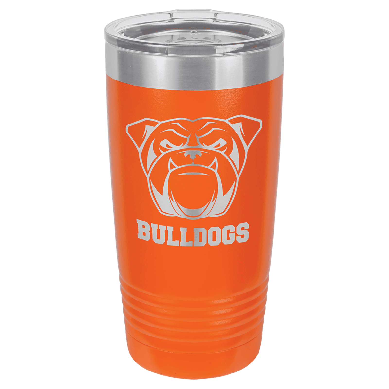Orange 20 oz. Polar Camel Ringneck Tumbler with Clear Lid