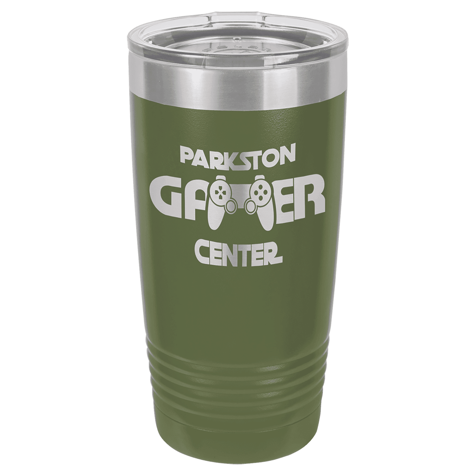 Olive Green 20 oz. Polar Camel Ringneck with Clear Lid