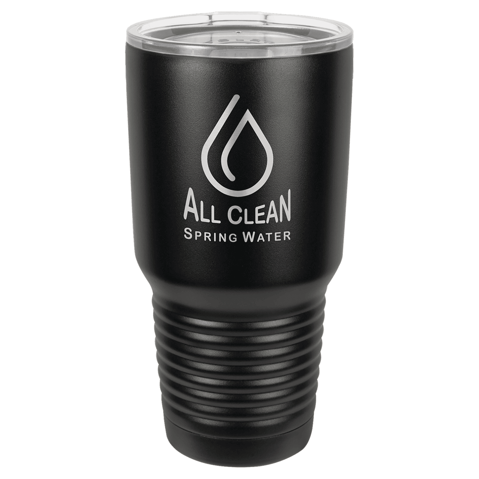 Black 30 oz. Polar Camel Ringneck Tumbler with Clear Lid