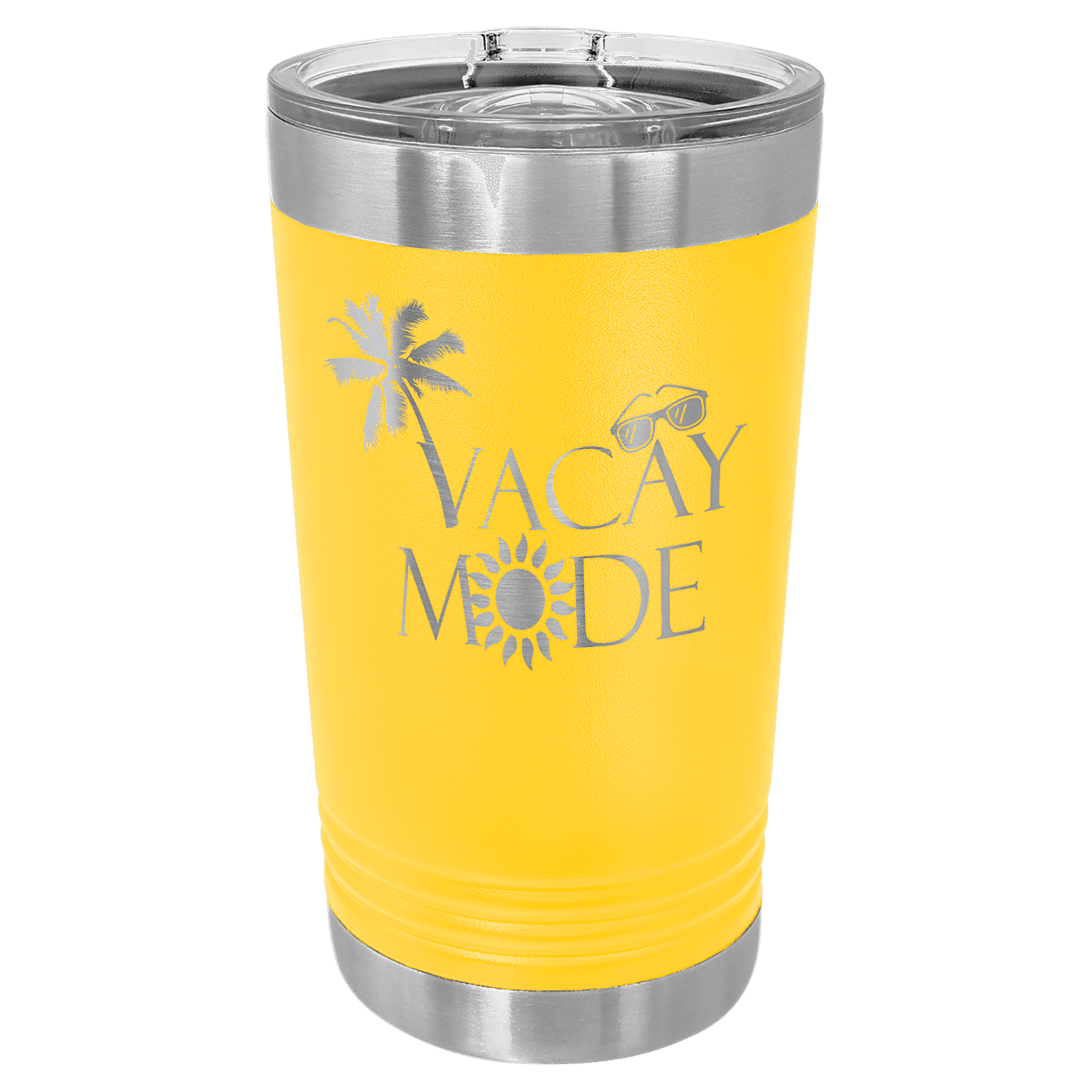 Yellow oz Polar Camel Pint Tumbler with Slider Lid