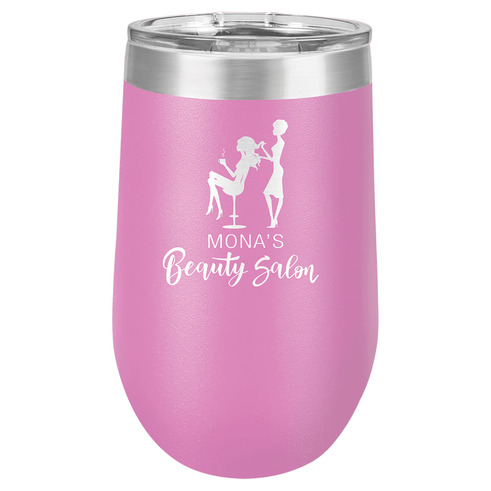 Light Purple 16 oz. Polar Camel Stemless Tumbler with Clear Lid