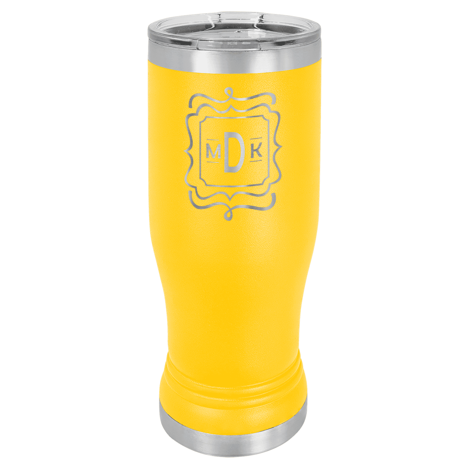 Yellow 14 oz. Polar Camel Pilsner Tumbler with Clear Lid