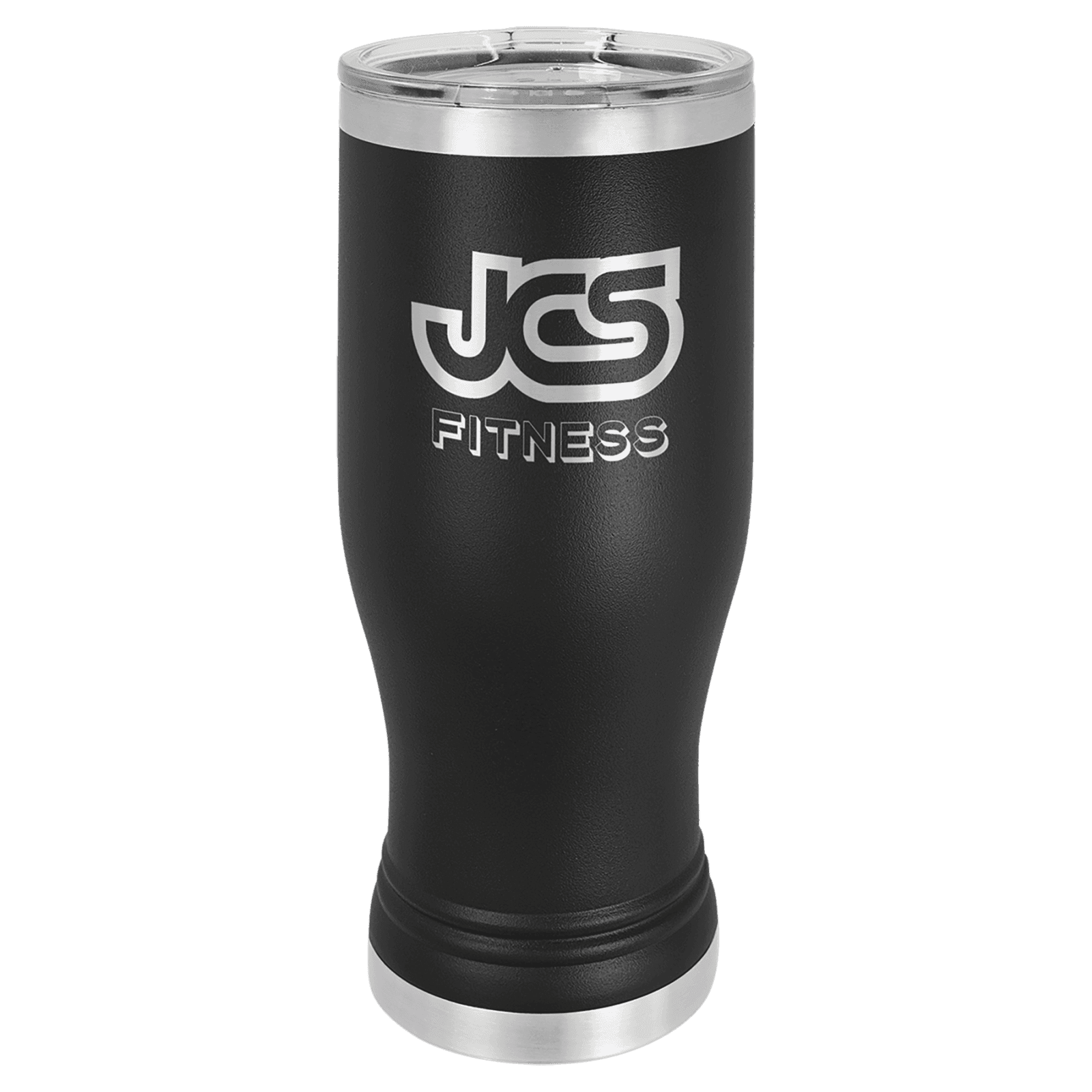 Black 20 oz. Polar Camel Pilsner Tumbler with Clear Lid