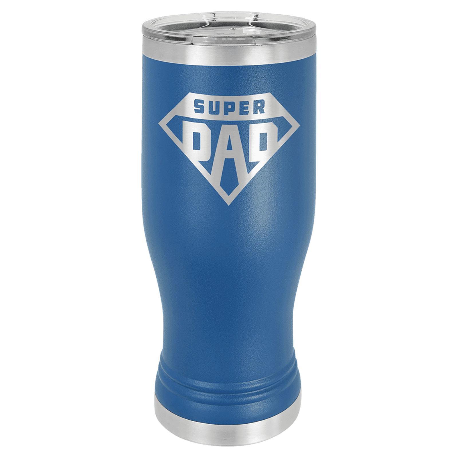 Royal Blue 20 oz. Polar Camel Pilsner Tumbler with Clear Lid