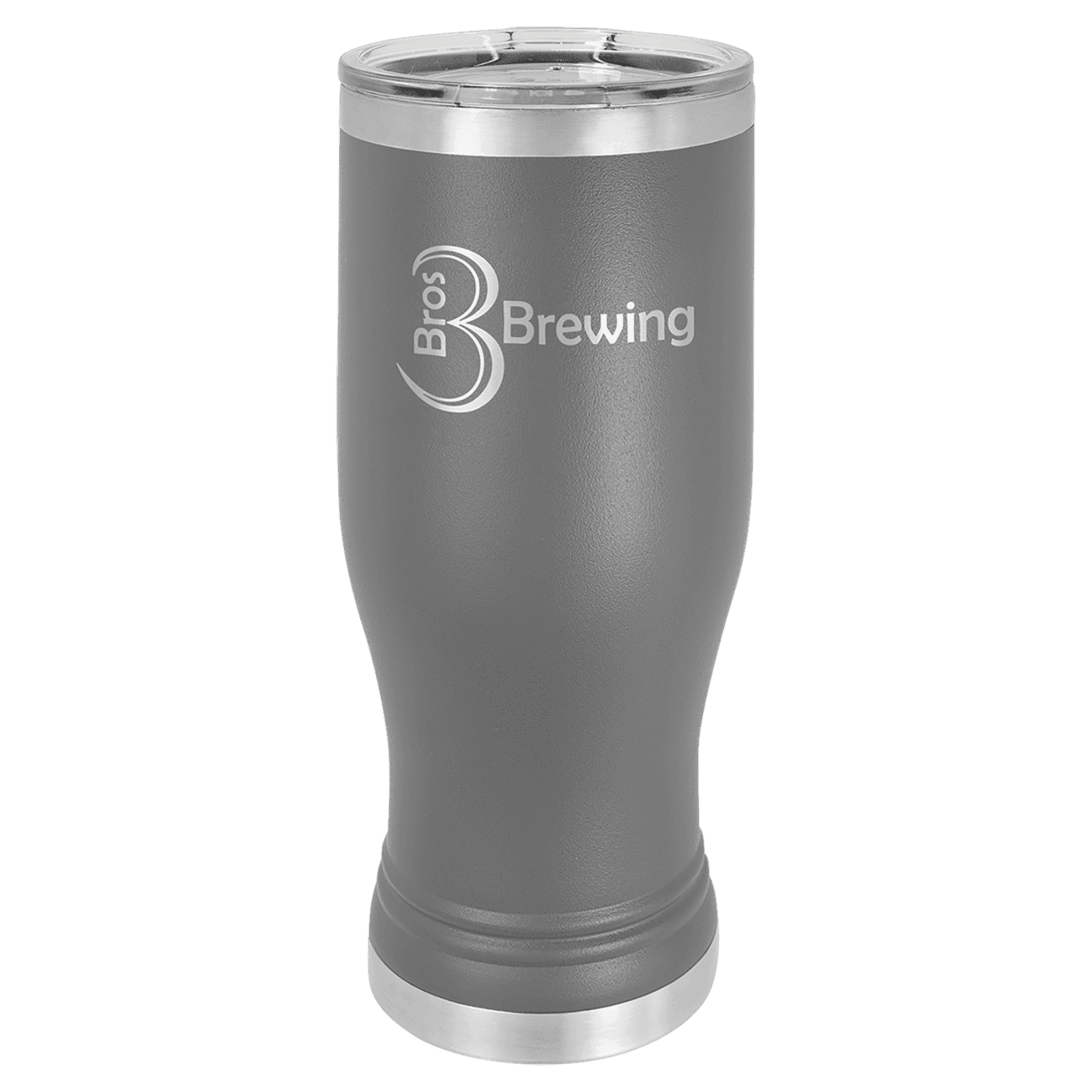 Dark Gray 20 oz. Polar Camel Pilsner Tumbler with Clear Lid