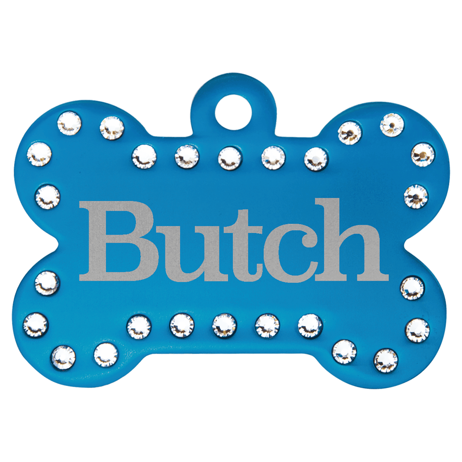 Blue Swarovski Bling Pet Tags