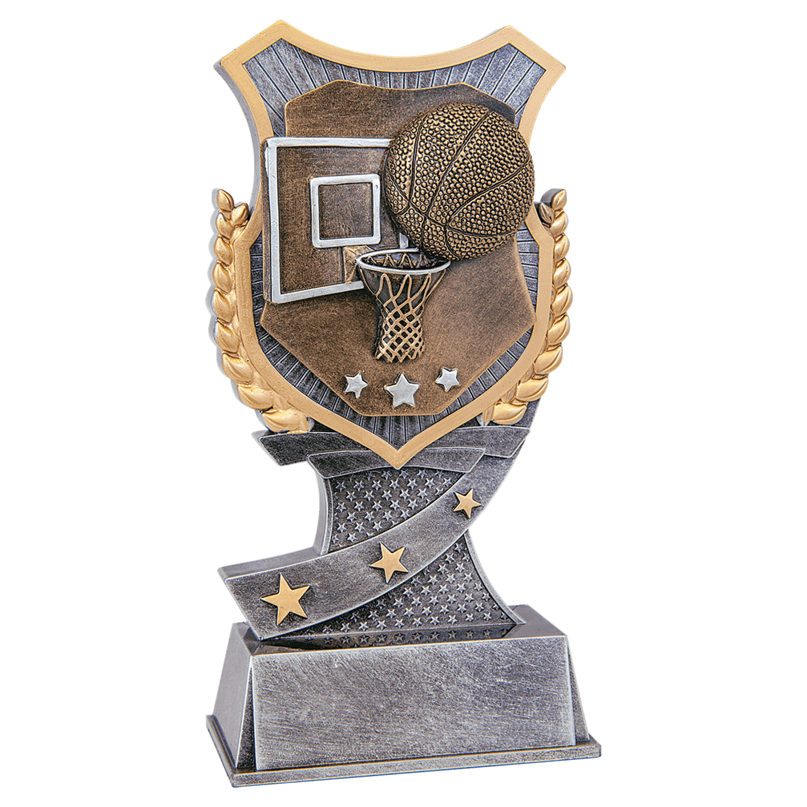Basketball Shield Award-7"