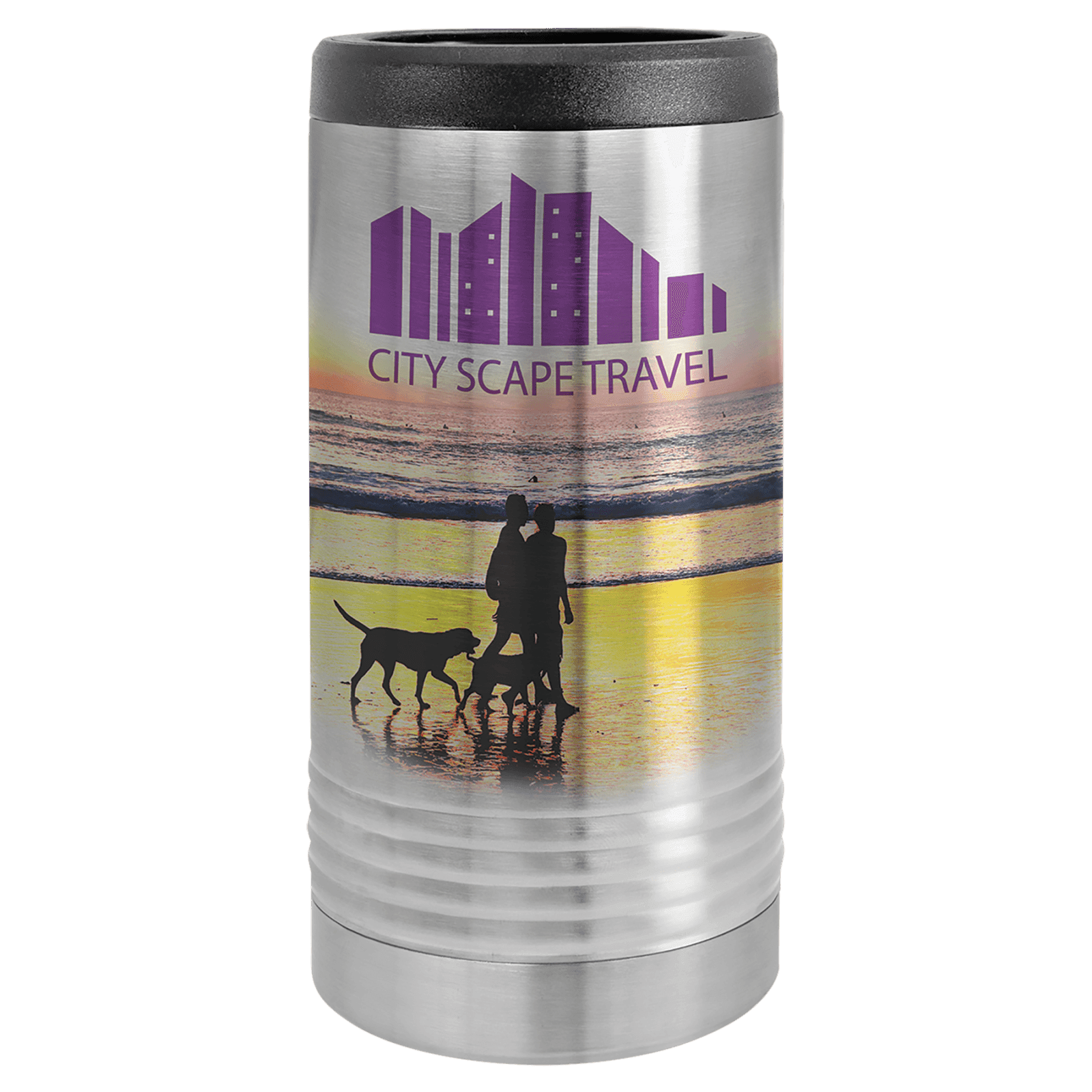 Stainless Steel Full Color Polar Camel Slim Beverage Holder