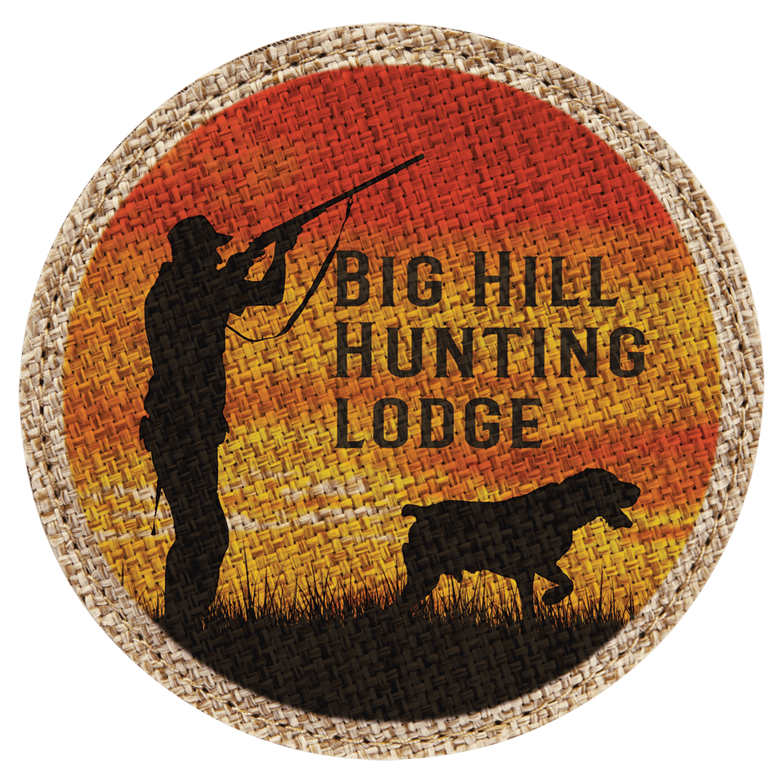 Round Sublimatable Burlap Coaster