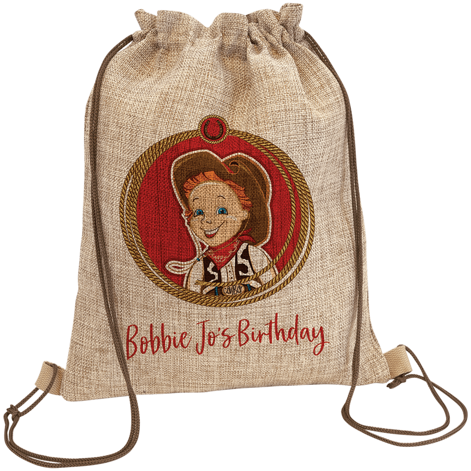 Burlap Sublimatable Back Sack