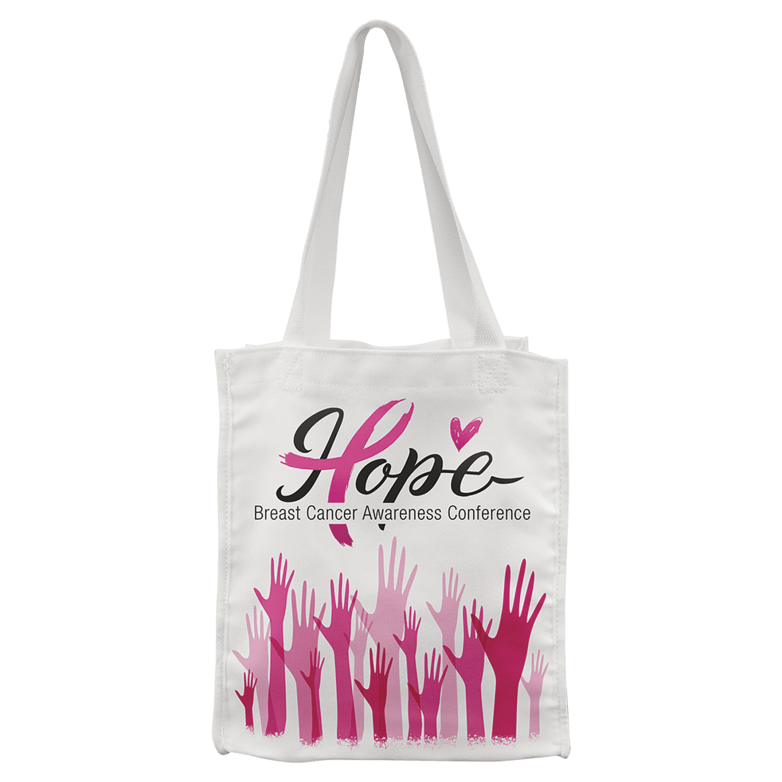 White Canvas Gift Bag with 5 1/2" Gusset
