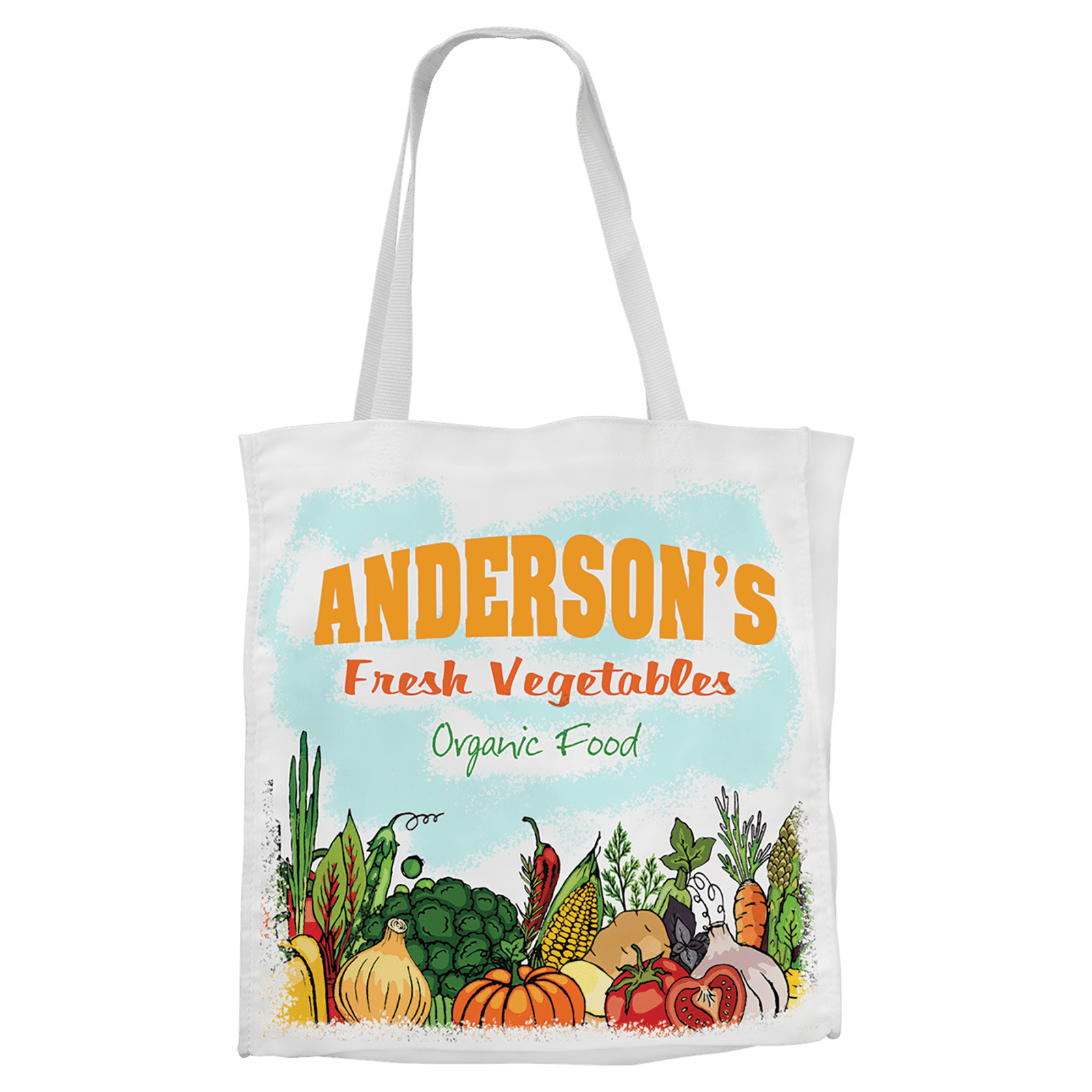 White Canvas Tote Bag with 6 1/2" Gusset
