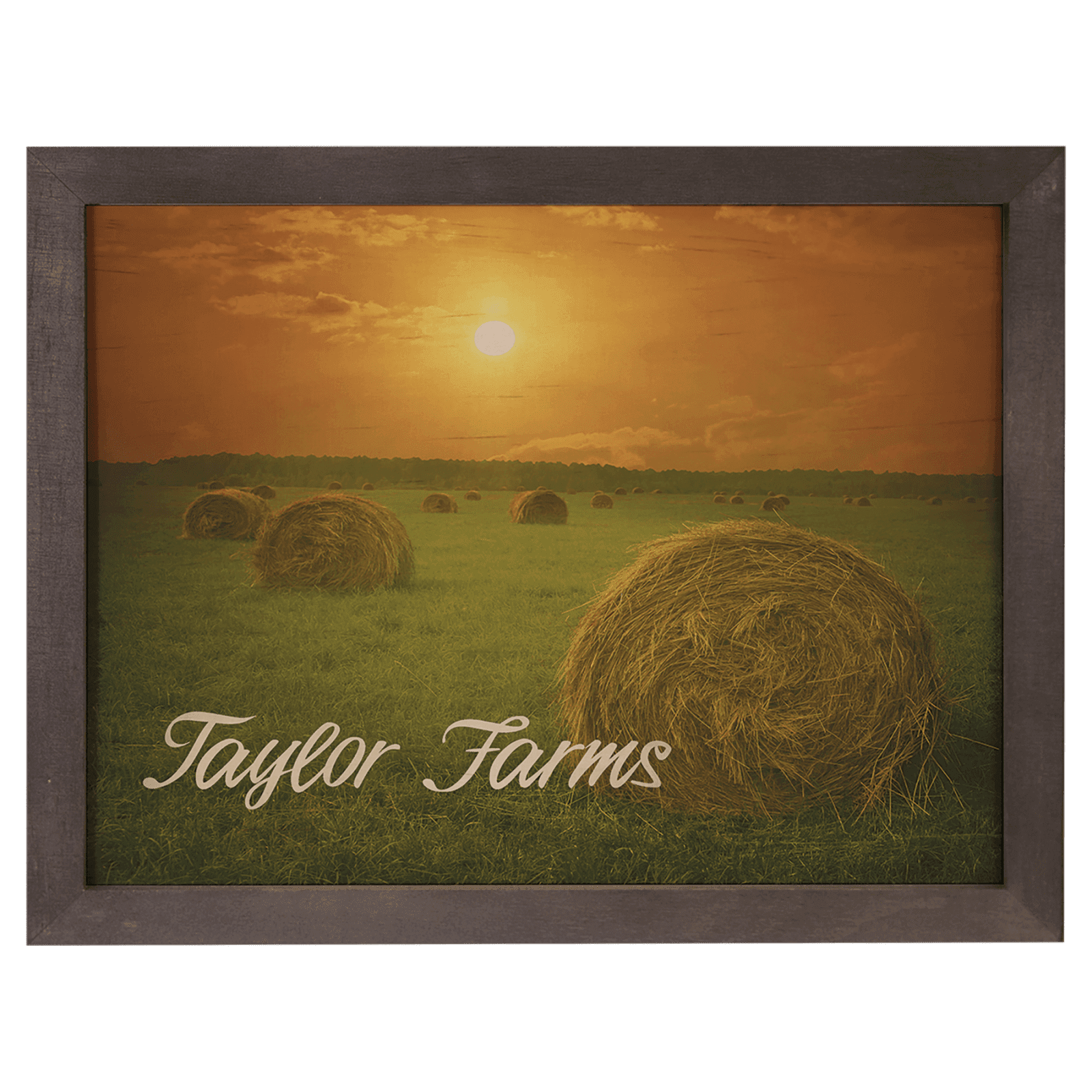 Wood Photo Panel with Frame