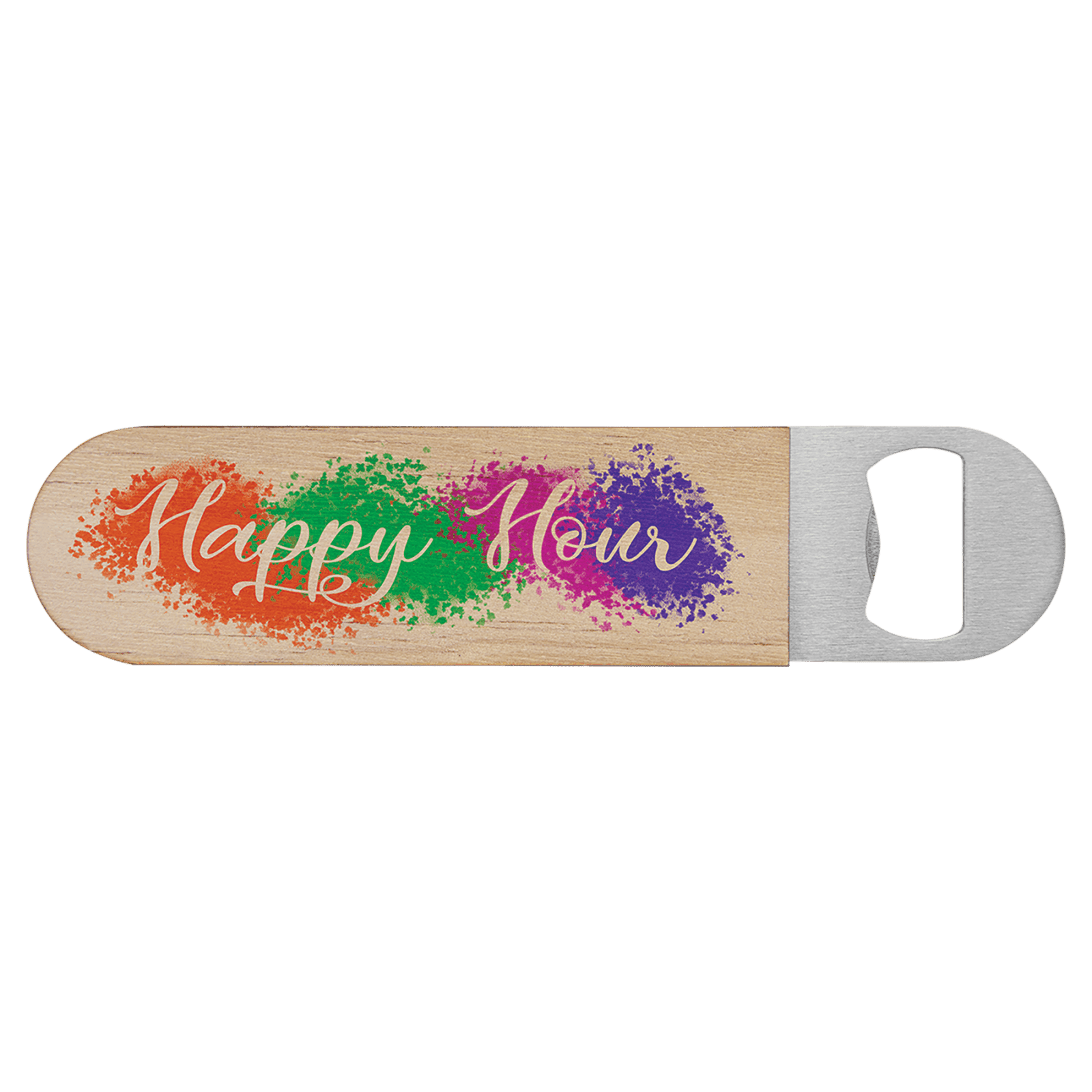 Full Color Wood Bottle Opener
