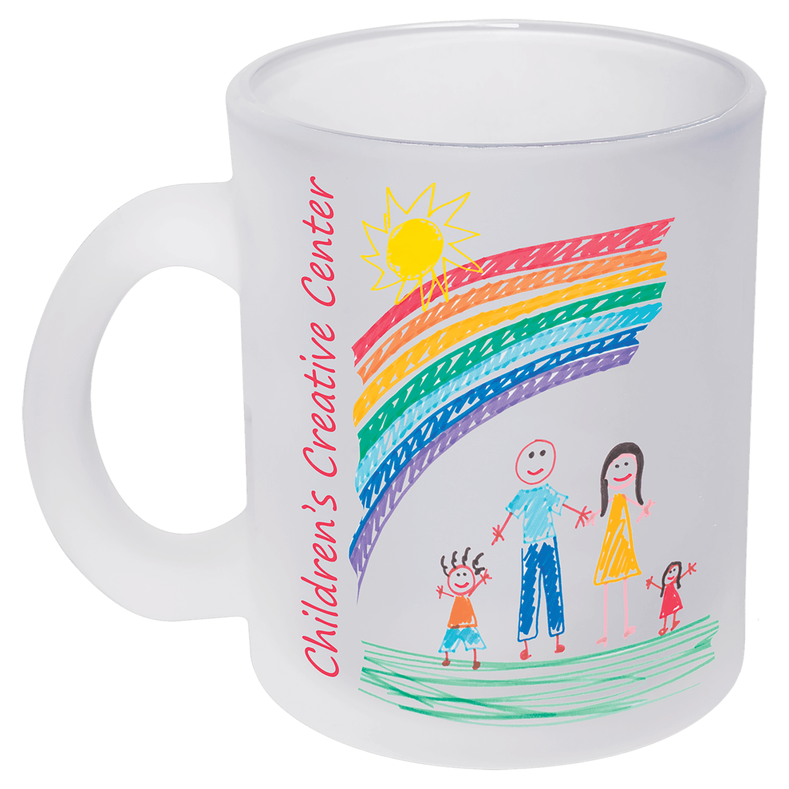 10 oz. Frosted Glass Mug