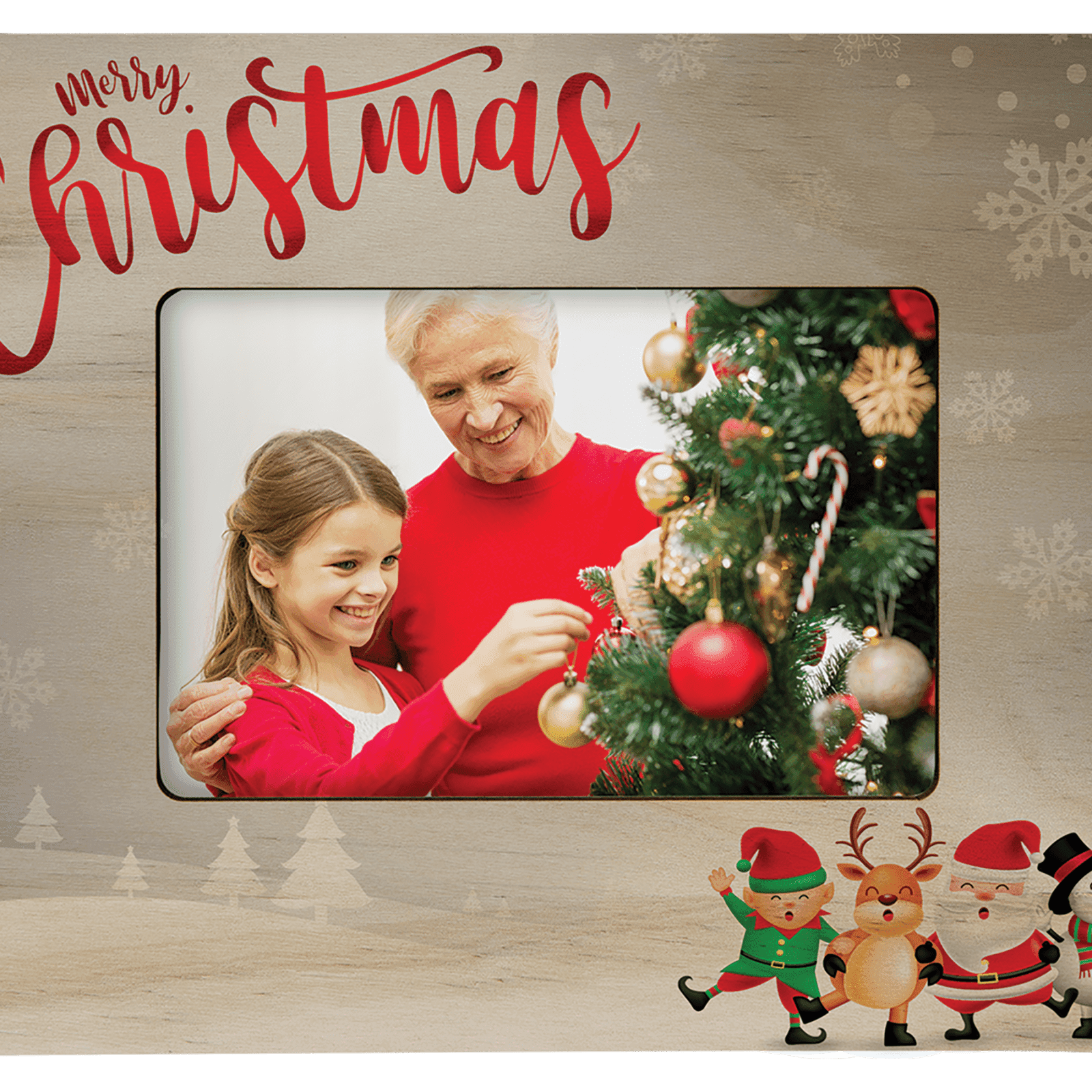 Full Color Wood Photo Frame