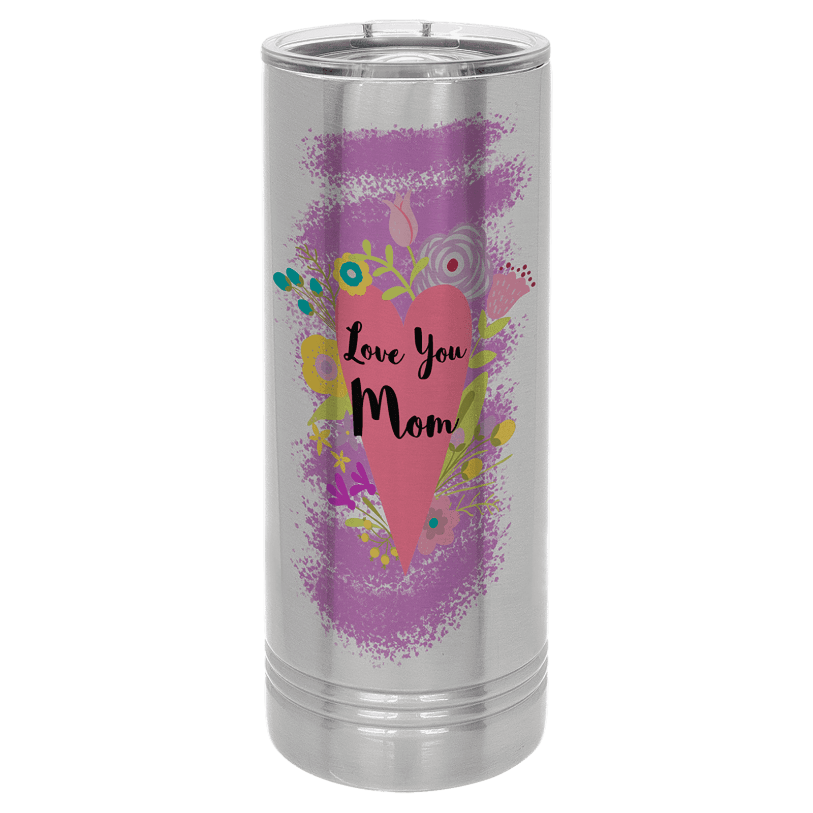 Polar Camel 22 oz. Skinny Tumbler with Slider Lid-Stainless Steel
