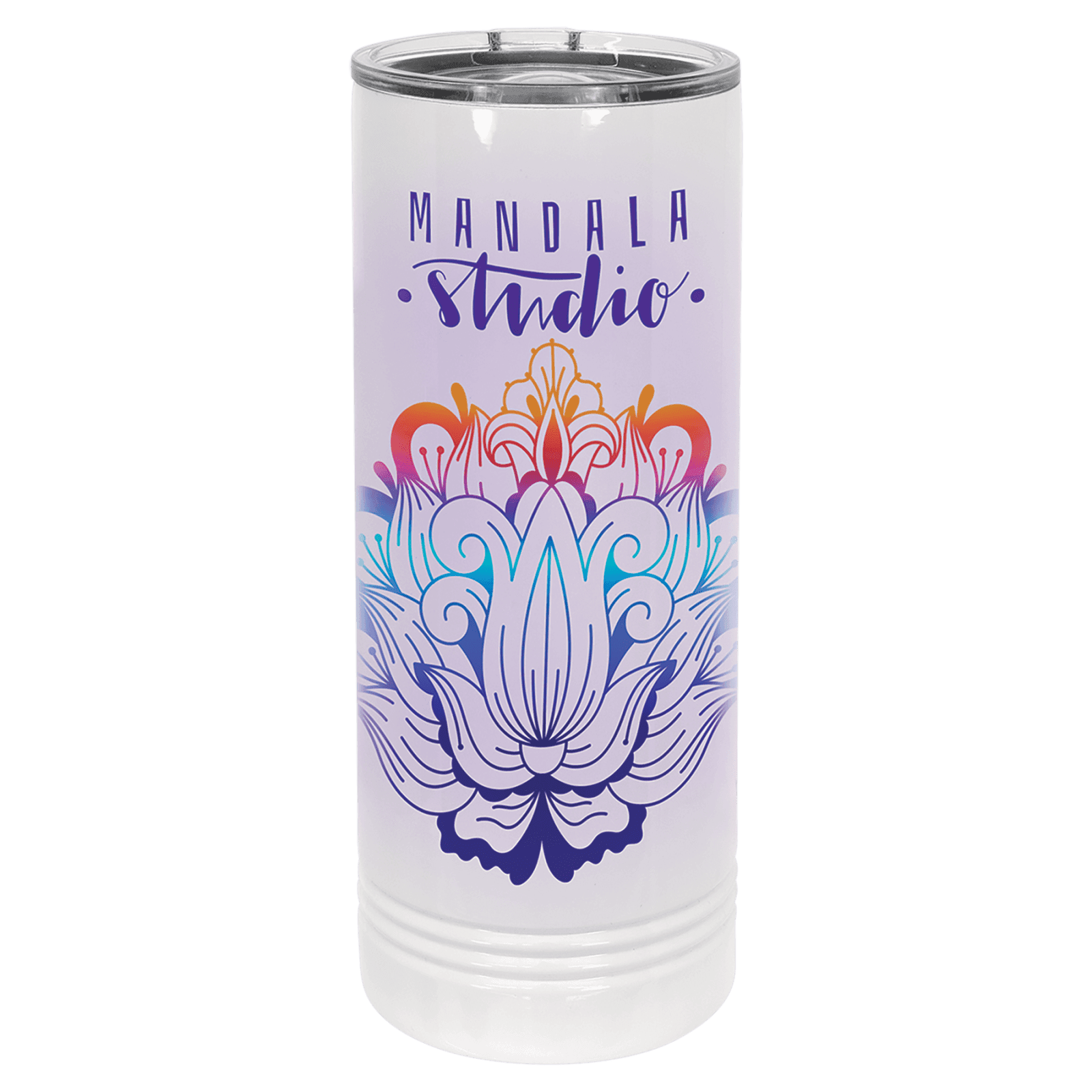 Polar Camel 22 oz. Skinny Tumbler with Slider Lid-White