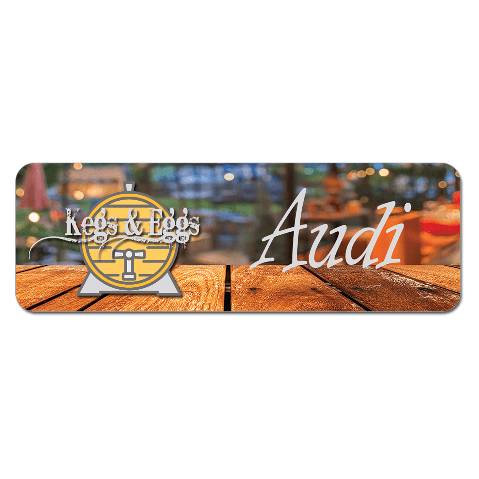 Matte Finish Plastic Name Badge