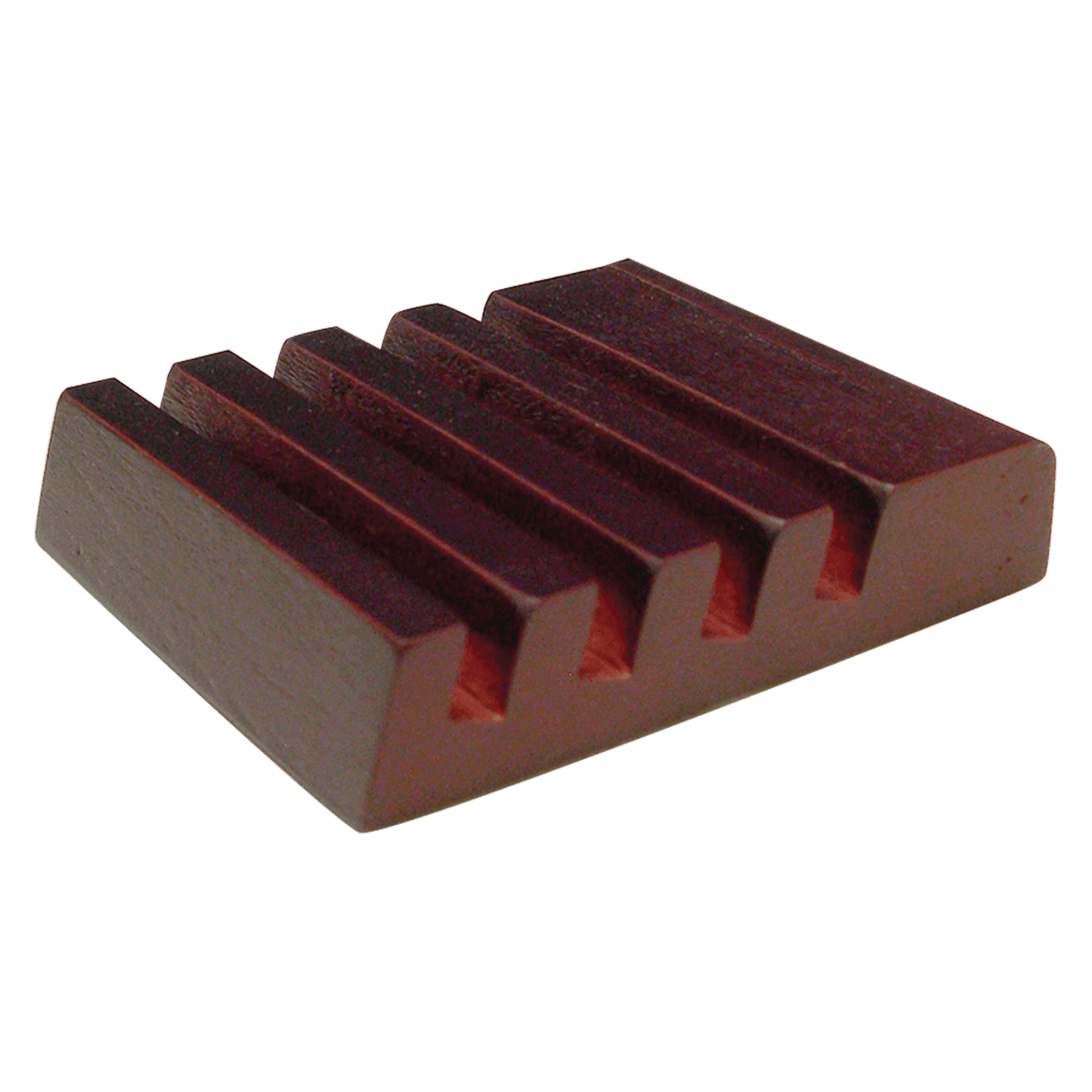 Mahogany Slotted Coaster Holder (Coasters Sold Separately)
