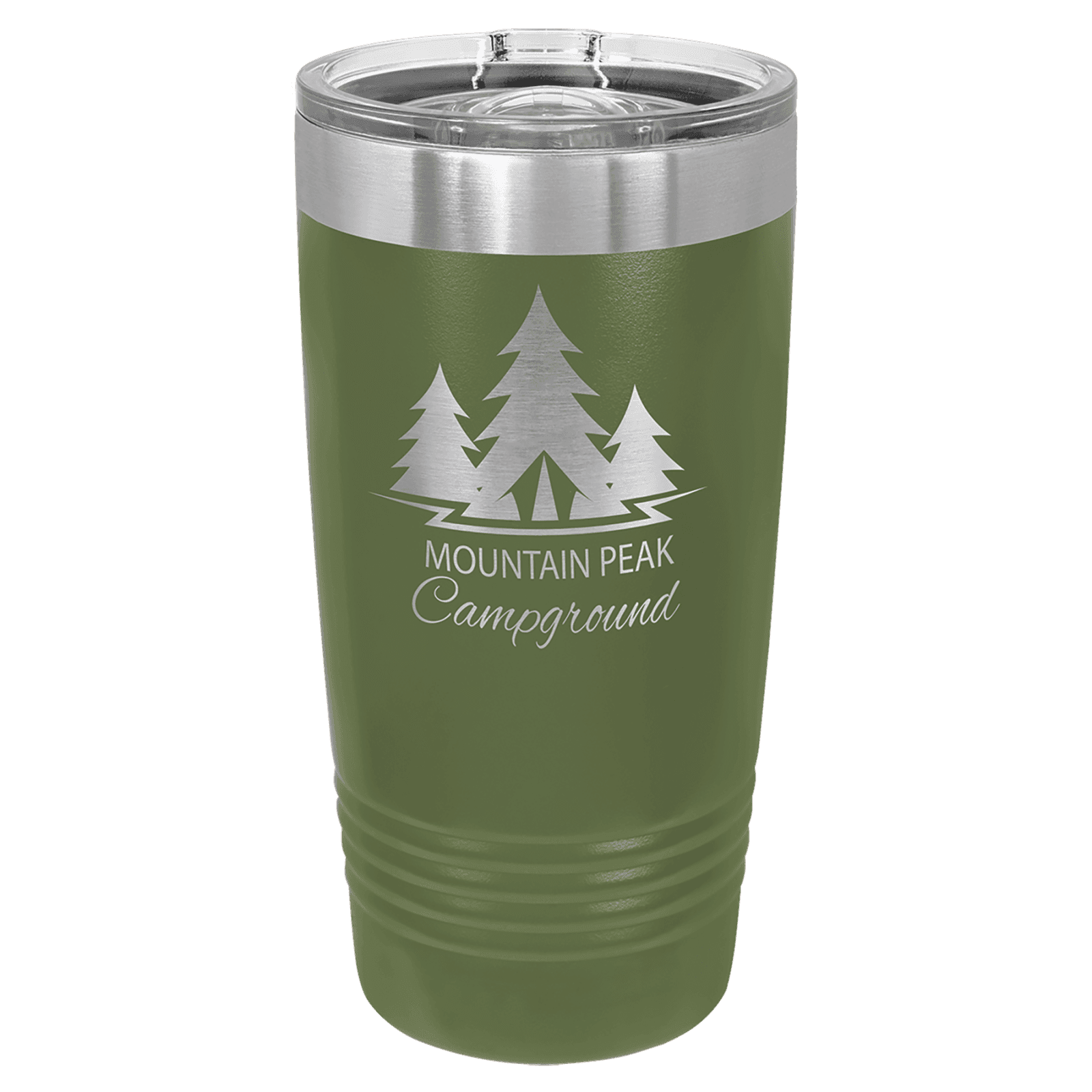 Olive Green 20 oz. Polar Camel Ringneck Tumbler with Slider Lid