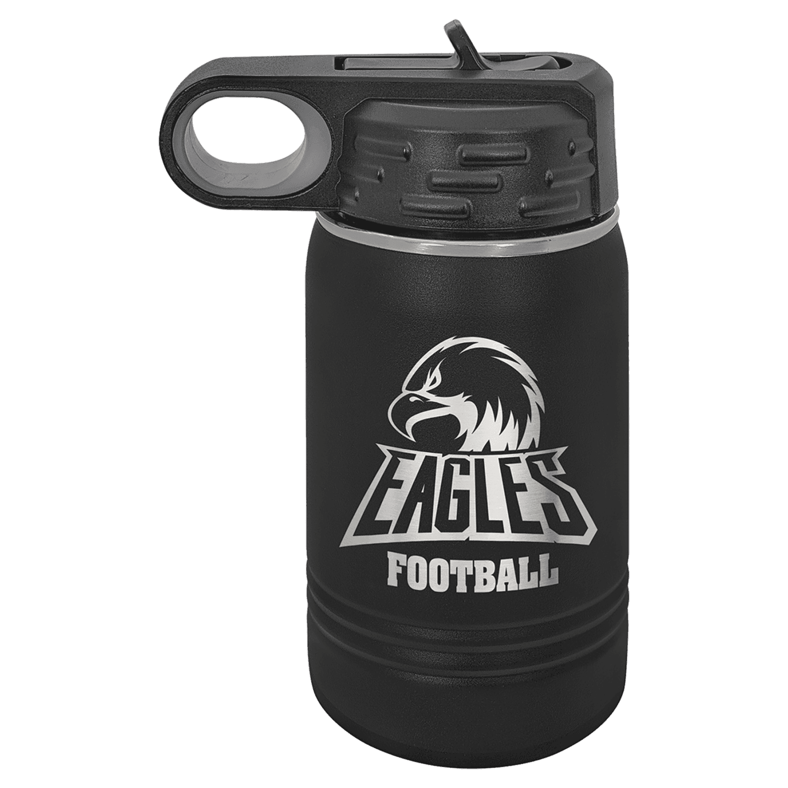 Black 12 oz. Polar Camel Powder Coated Water Bottle
