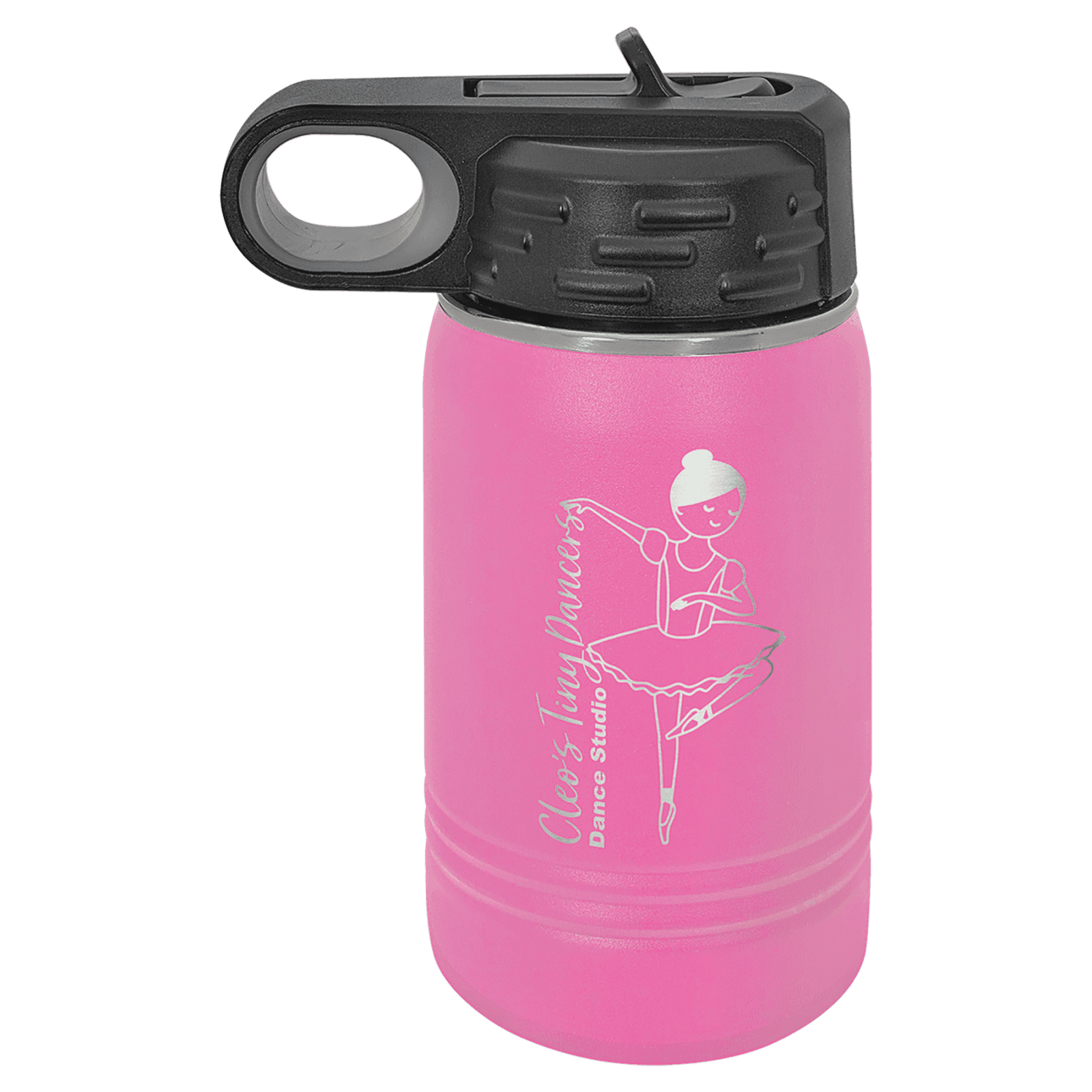 Pink 12 oz. Polar Camel Powder Coated Water Bottle
