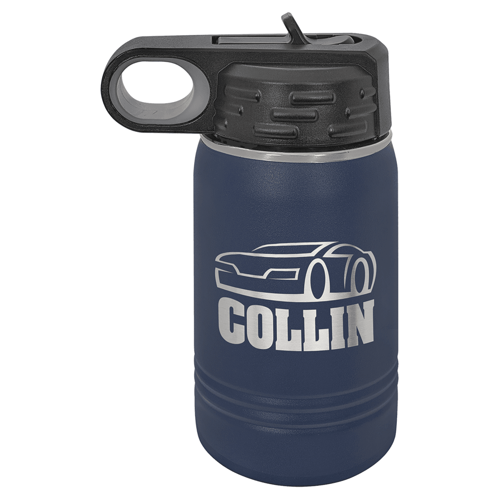 Navy Blue 12 oz. Polar Camel Powder Coated Water Bottle