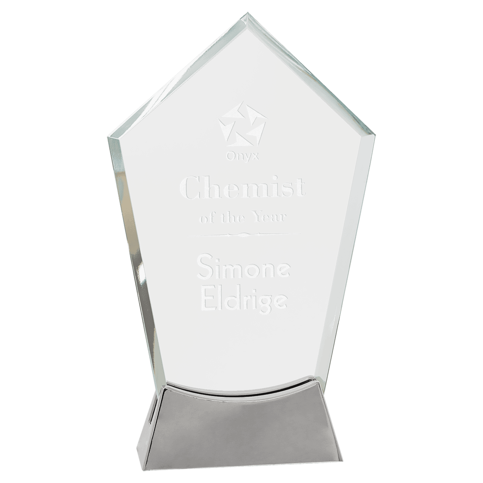 Peak Platinum Glass with Full Metal Base