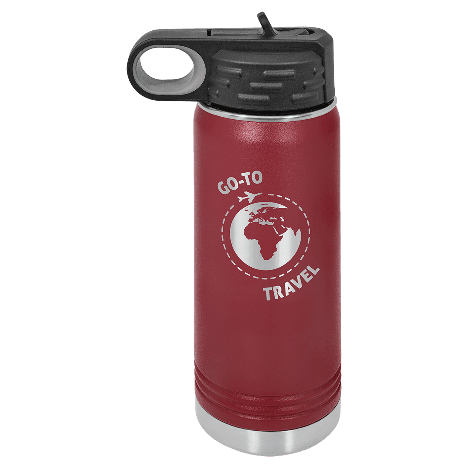 Maroon 20 oz. Polar Camel Water Bottle