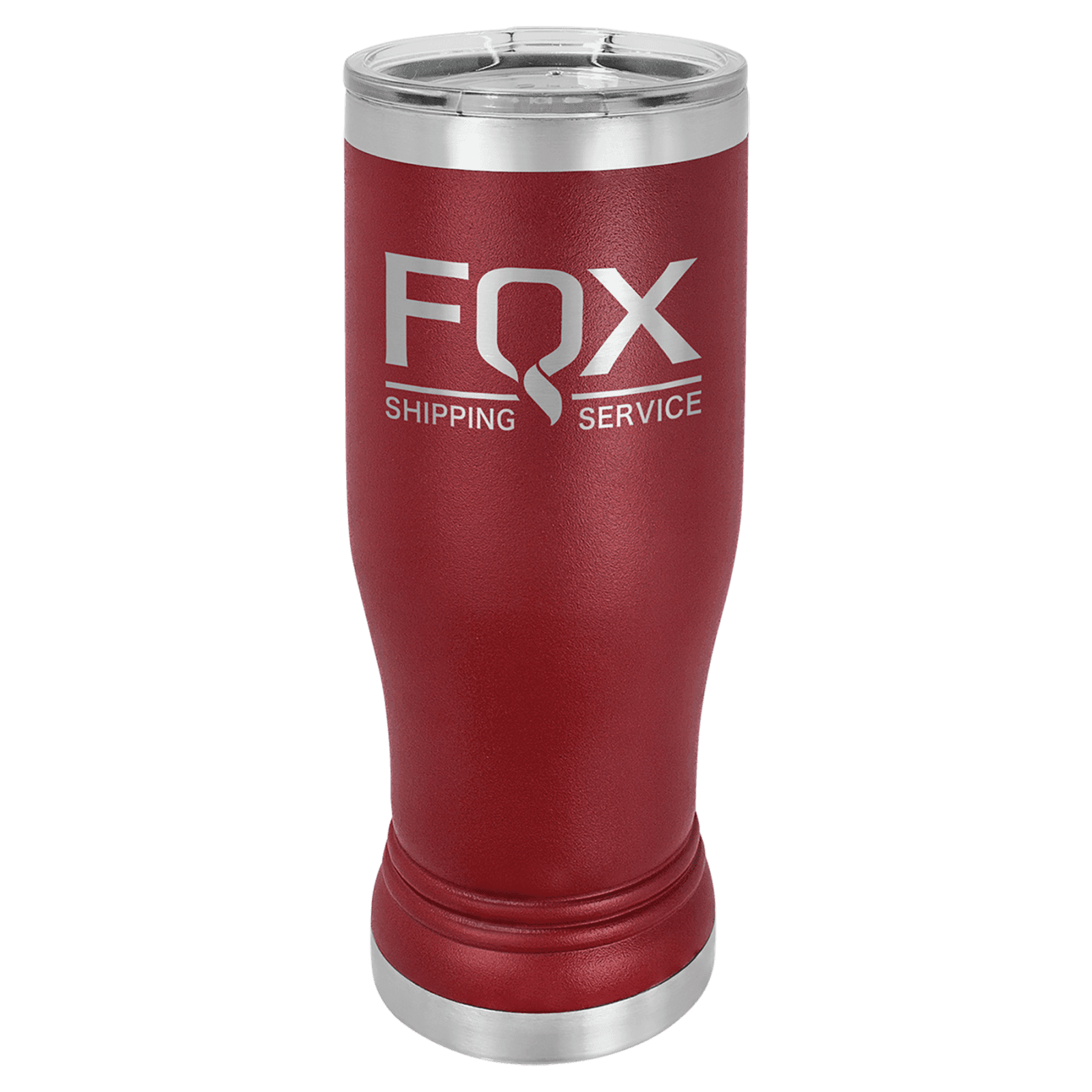 Maroon 14 oz. Polar Camel Pilsner Tumbler with Clear Lid