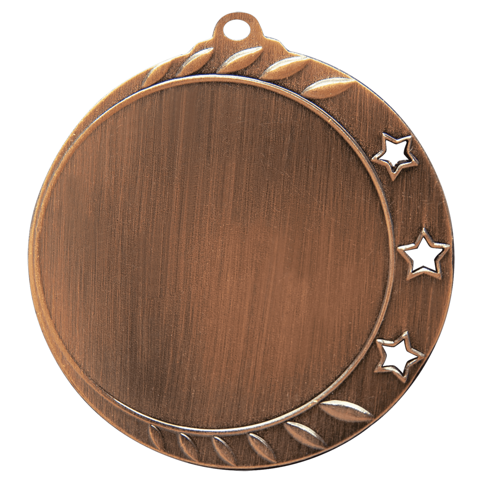 3-Star 2" Insert Holder Medal-Antique Bronze (Insert Not Included)