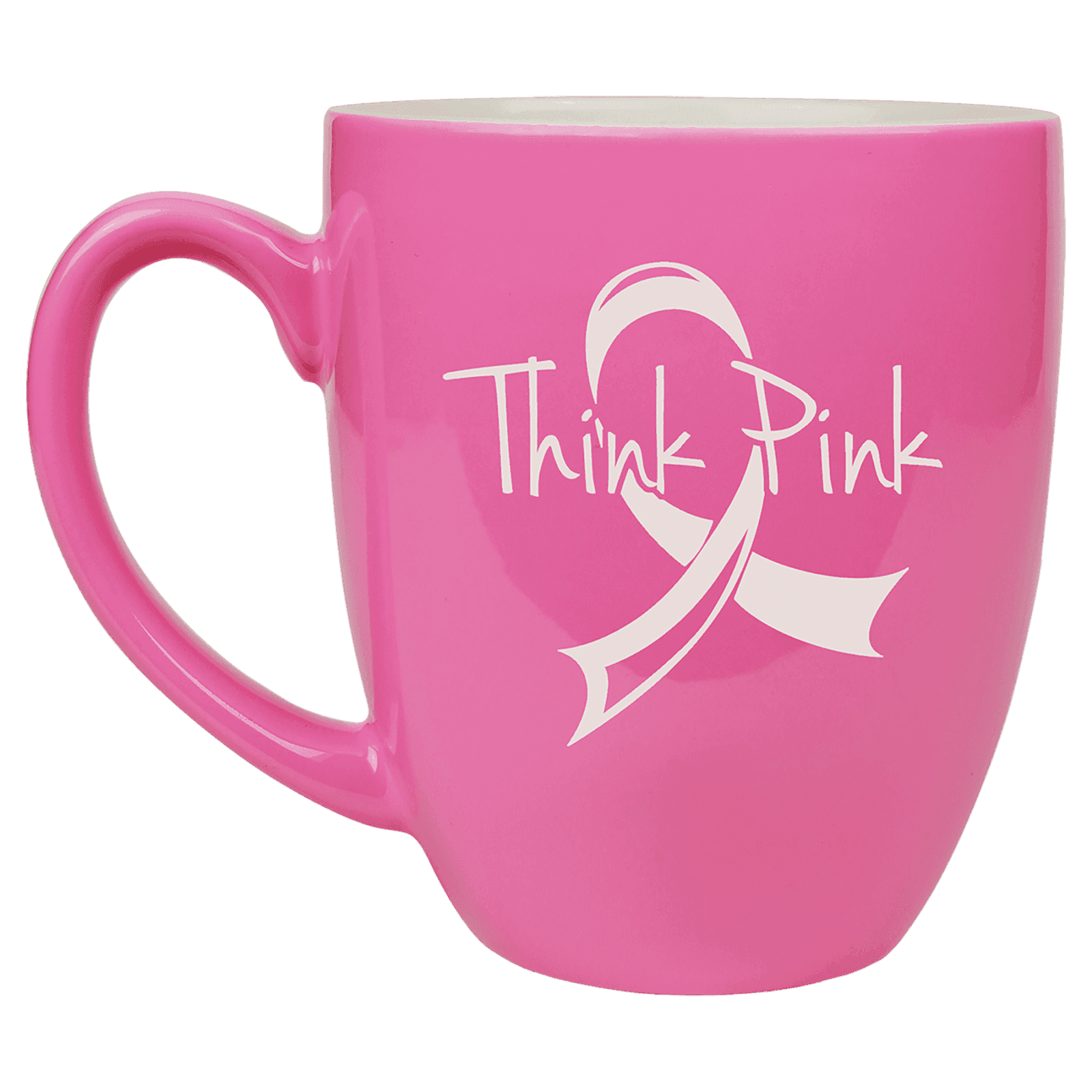 16 oz. Pink Ceramic Bistro Mug