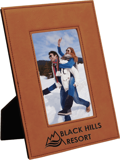 Rawhide Leatherette Photo Frame