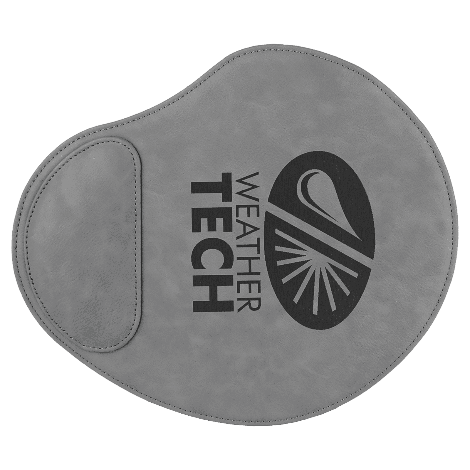Gray Laserable Leatherette Mouse Pad