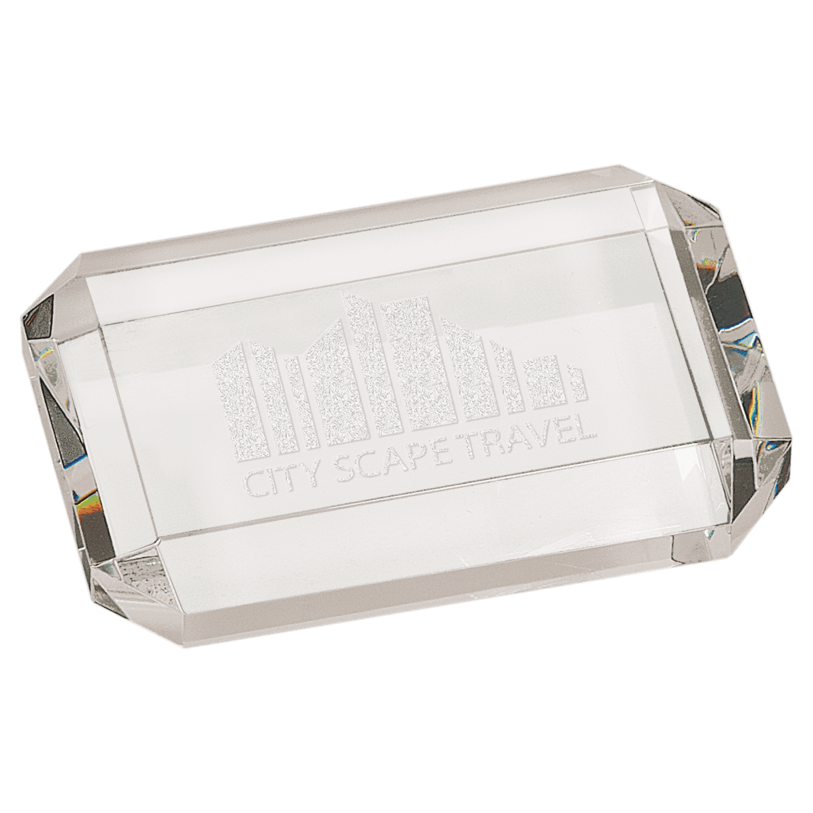 Premier Crystal Rectangle Paperweight