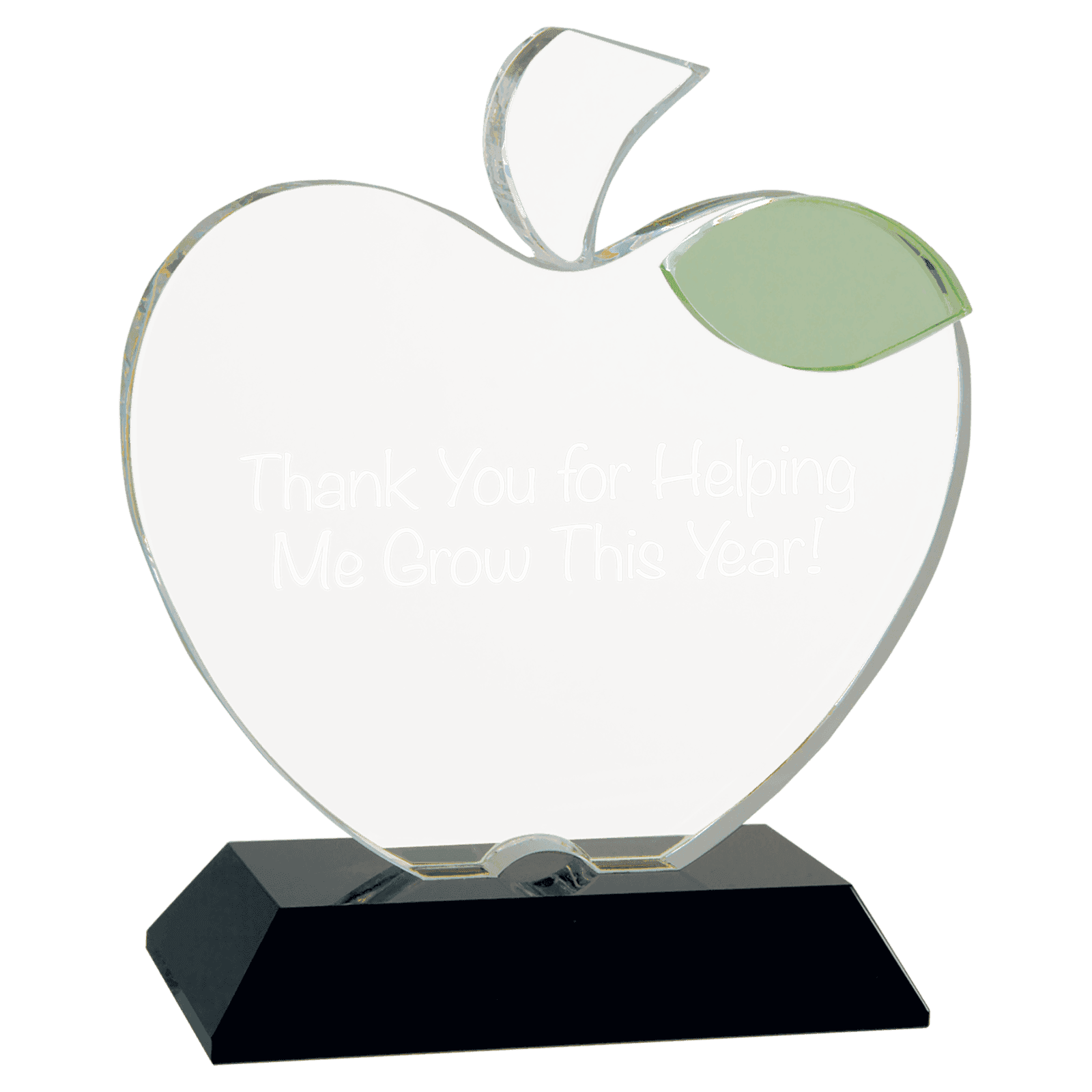 Crystal Apple with Base