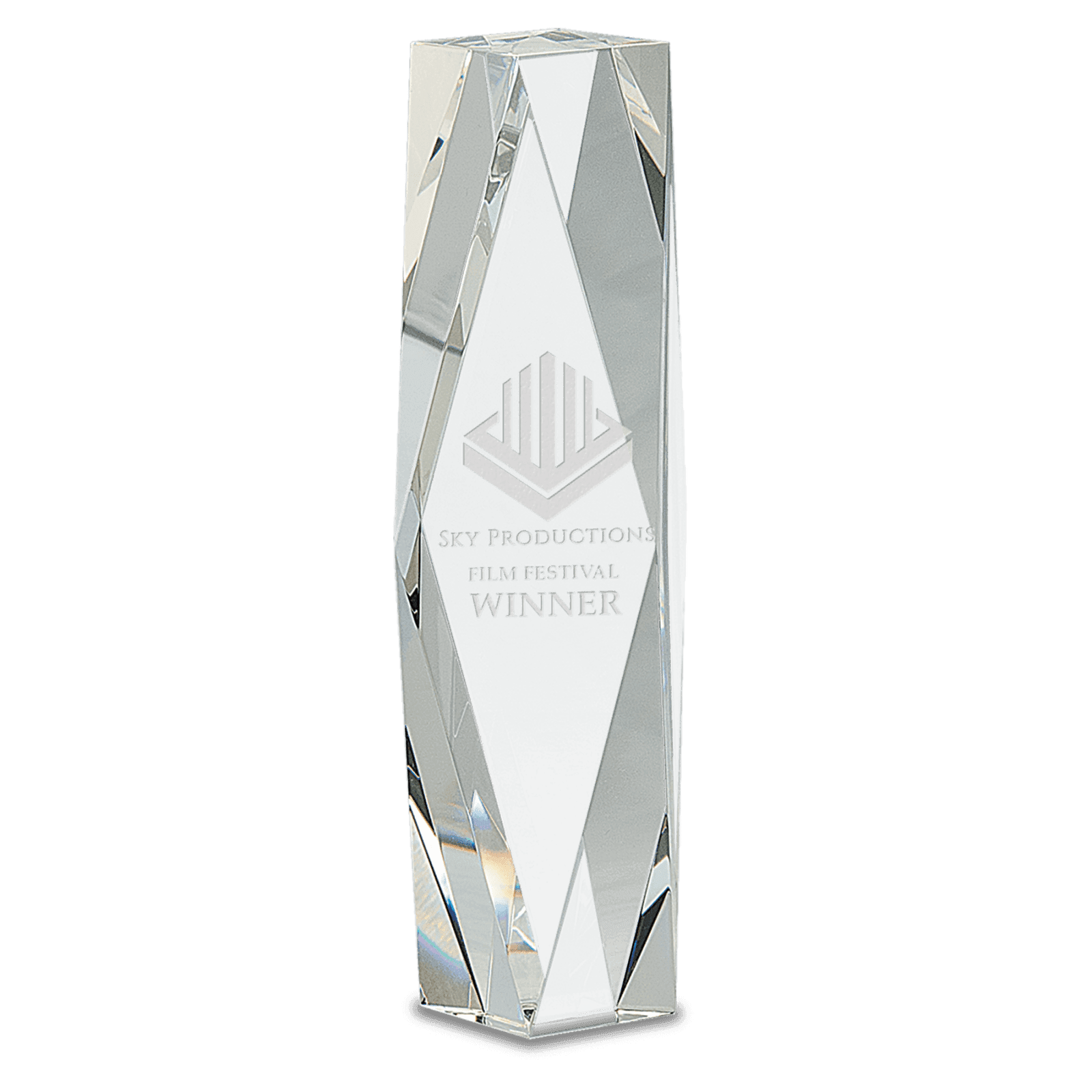 10" Crystal Facet Tower
