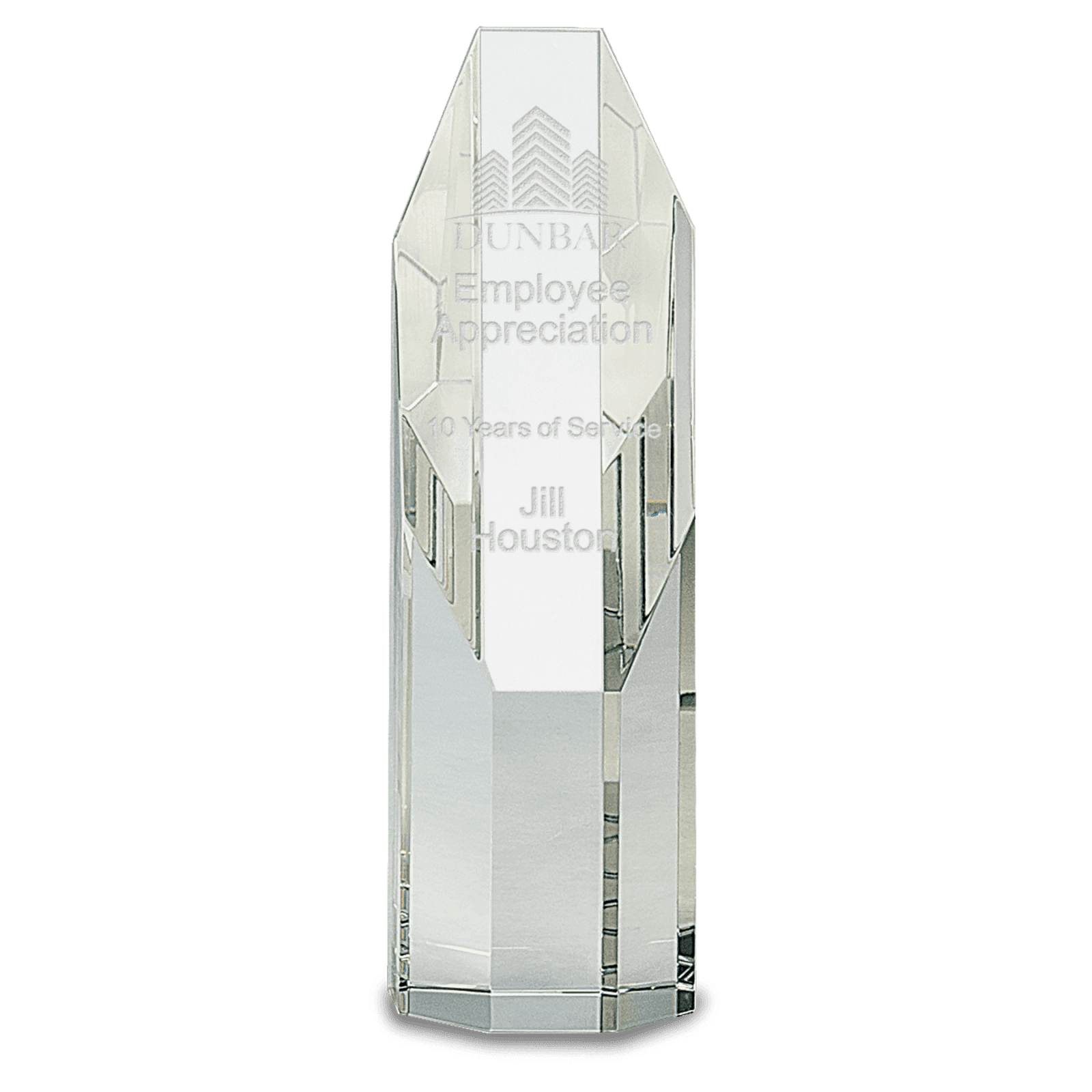 7 1/2" Crystal Octagon Tower