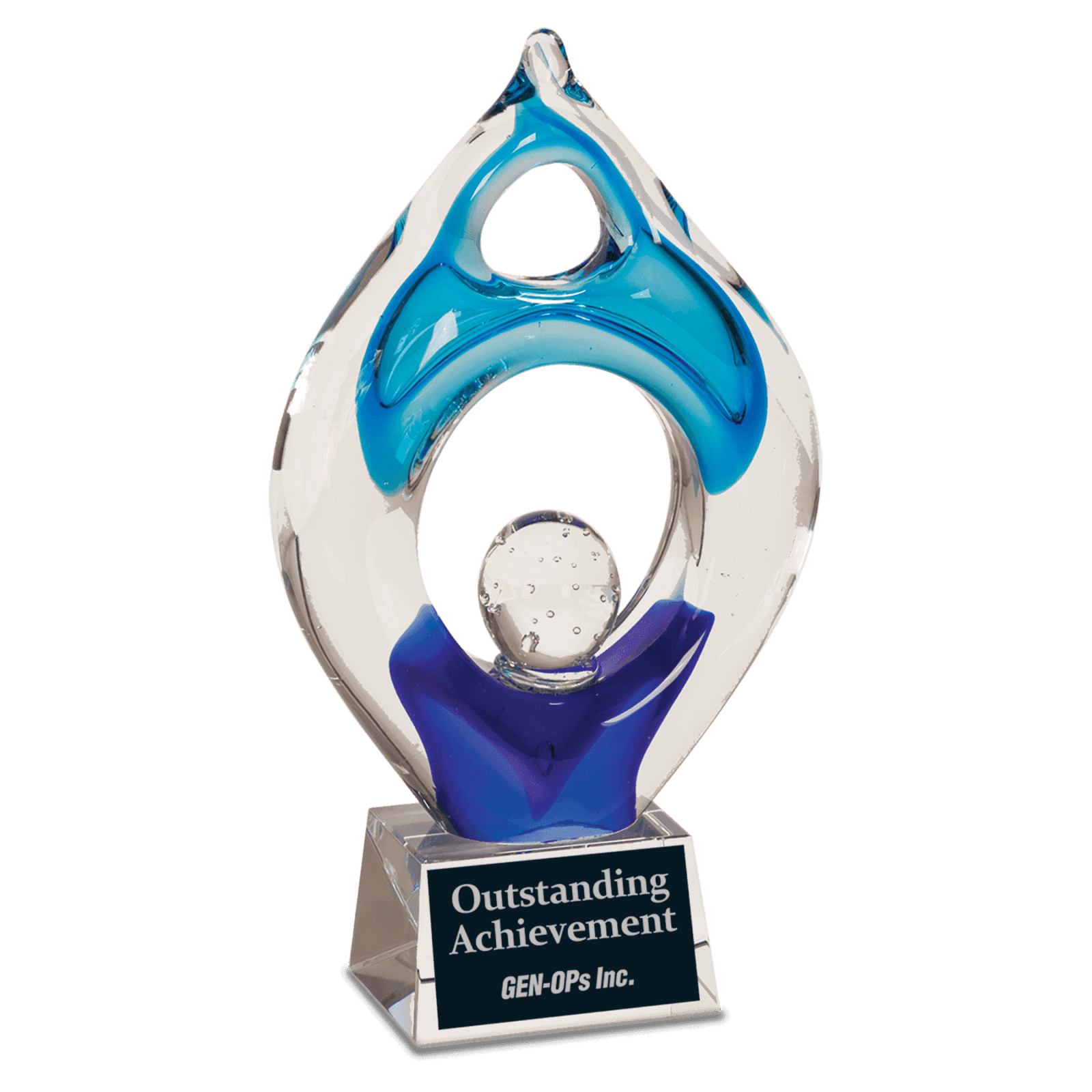 10 1/4" Winner Art Glass