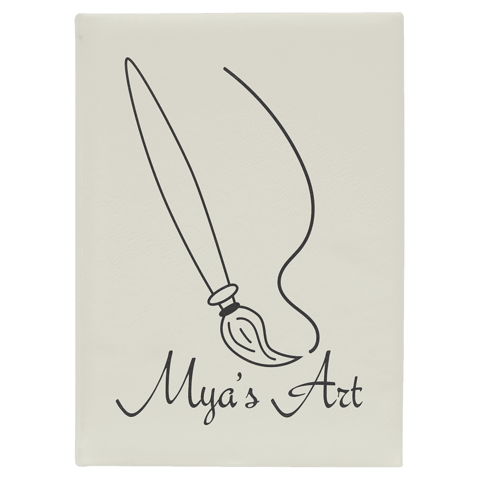 White Sketch Book with White Unlined Paper