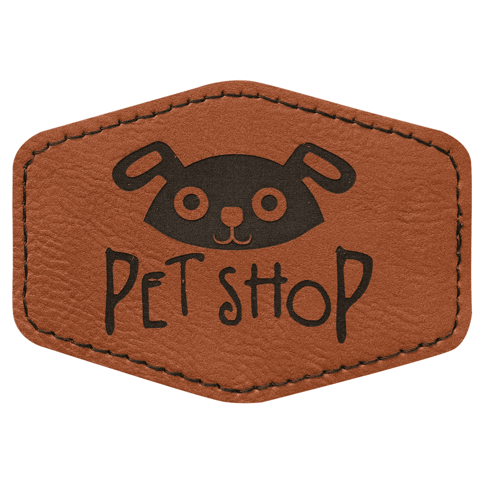 Rawhide Leatherette Hex Patch