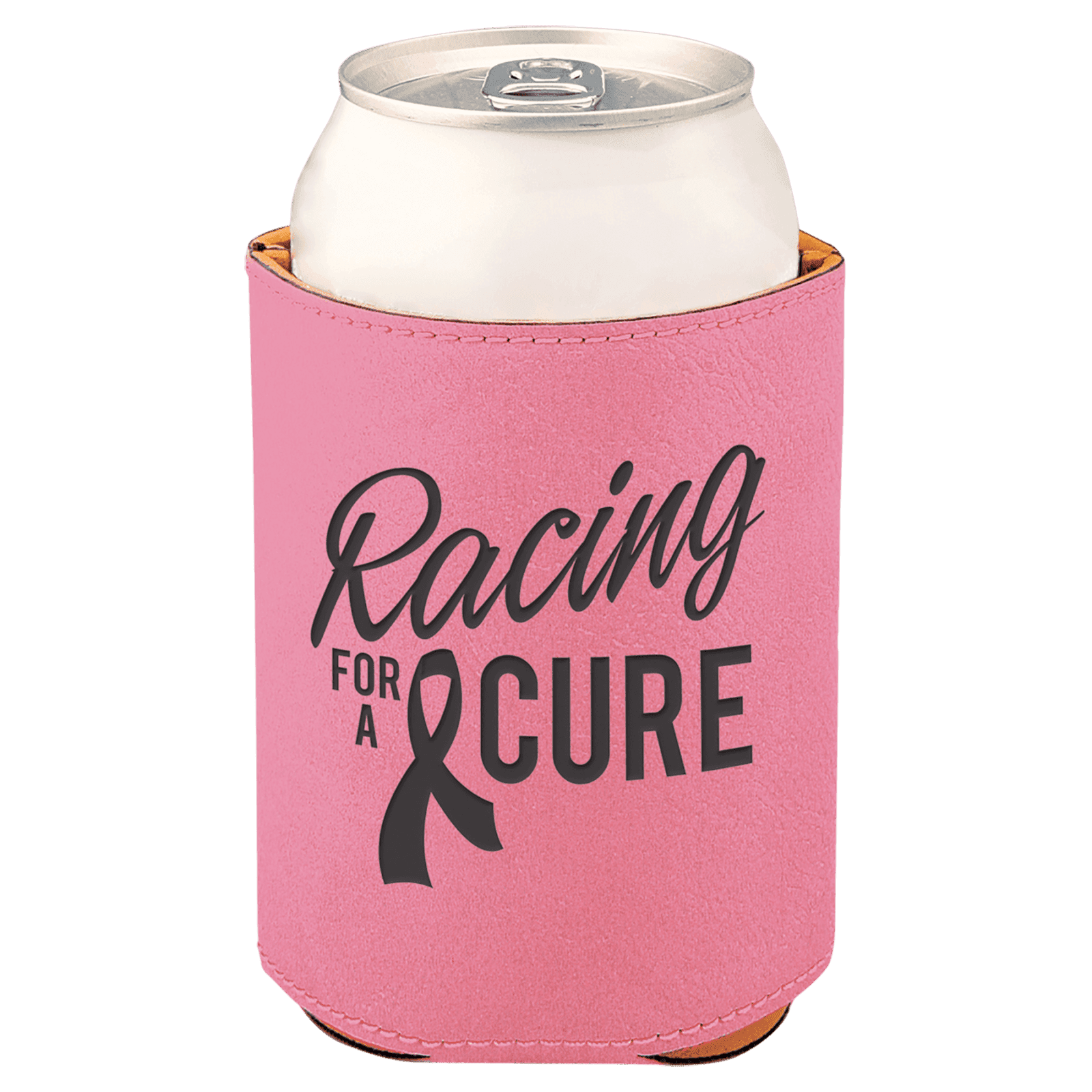 Pink Leatherette Beverage Holder